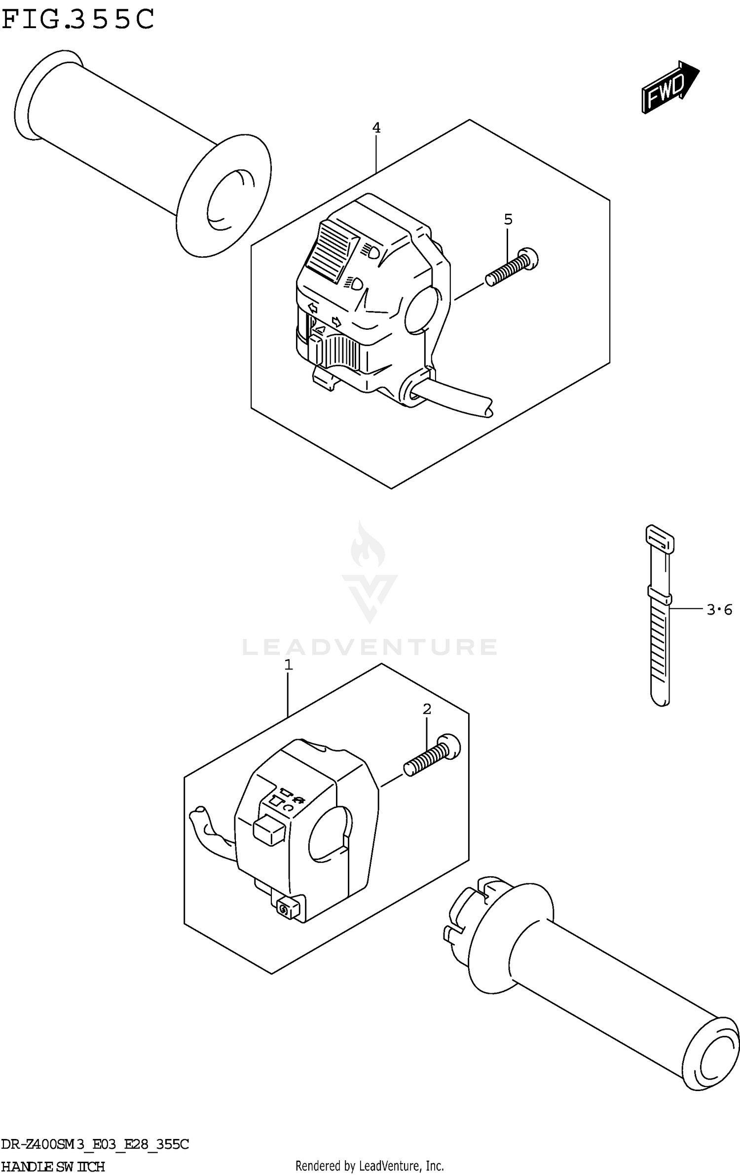 HANDLE SWITCH (DR-Z400SM3 E33)