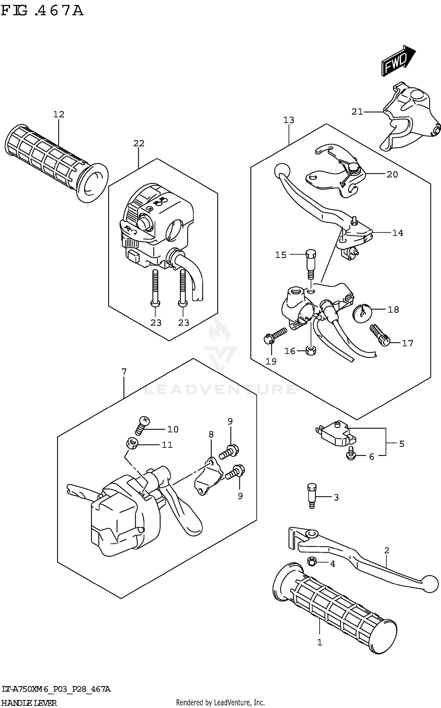 HANDLE LEVER (LT-A750X)