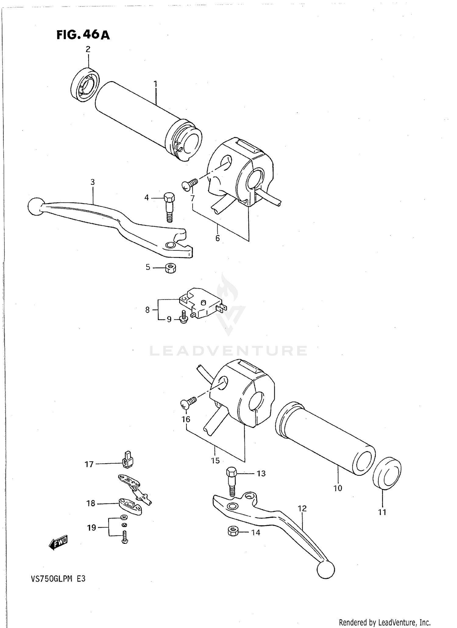 HANDLE SWITCH (MODEL K/L/M)