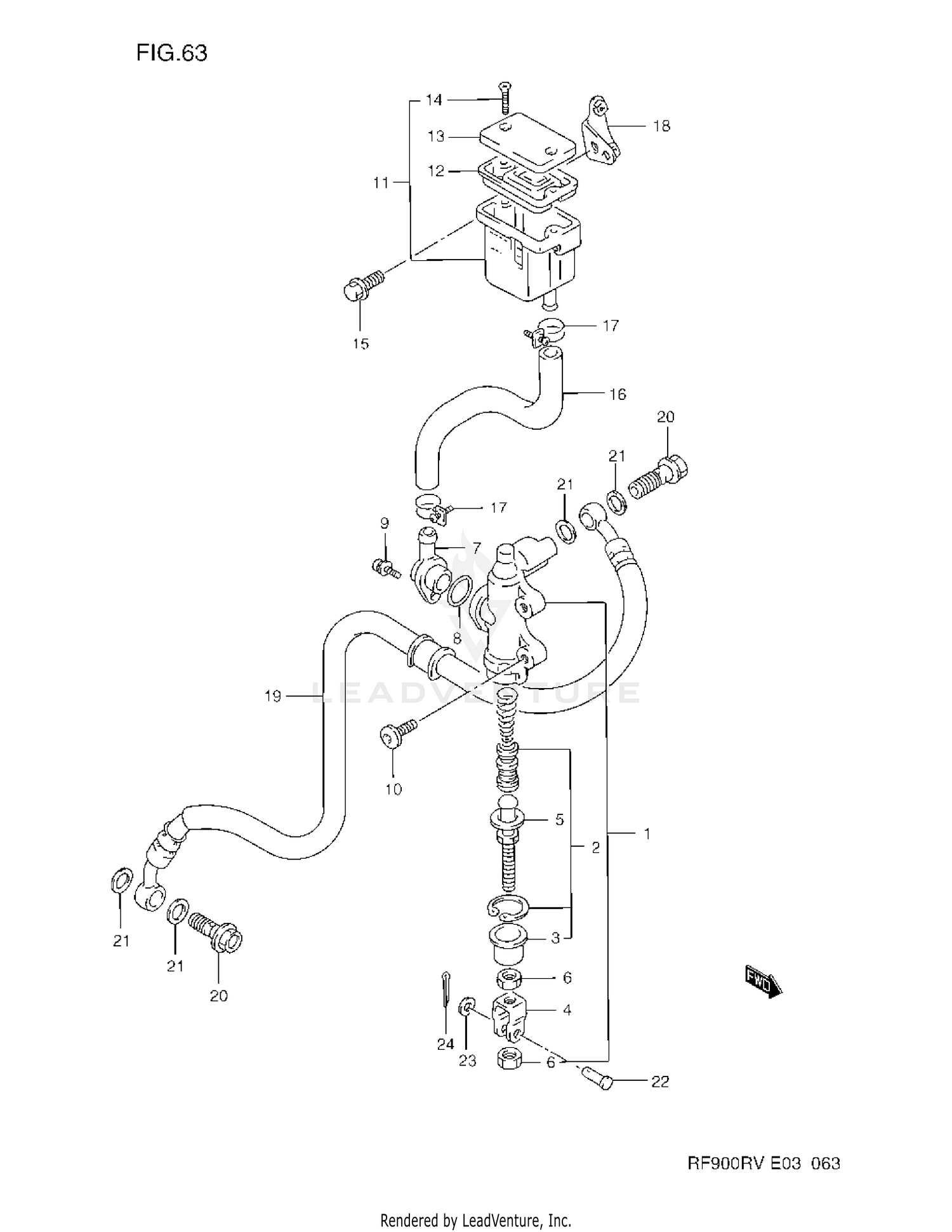 REAR MASTER CYLINDER