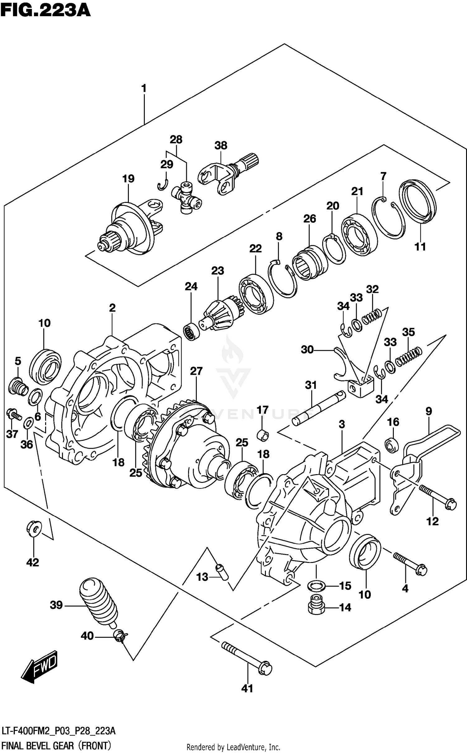 FINAL BEVEL GEAR (FRONT)