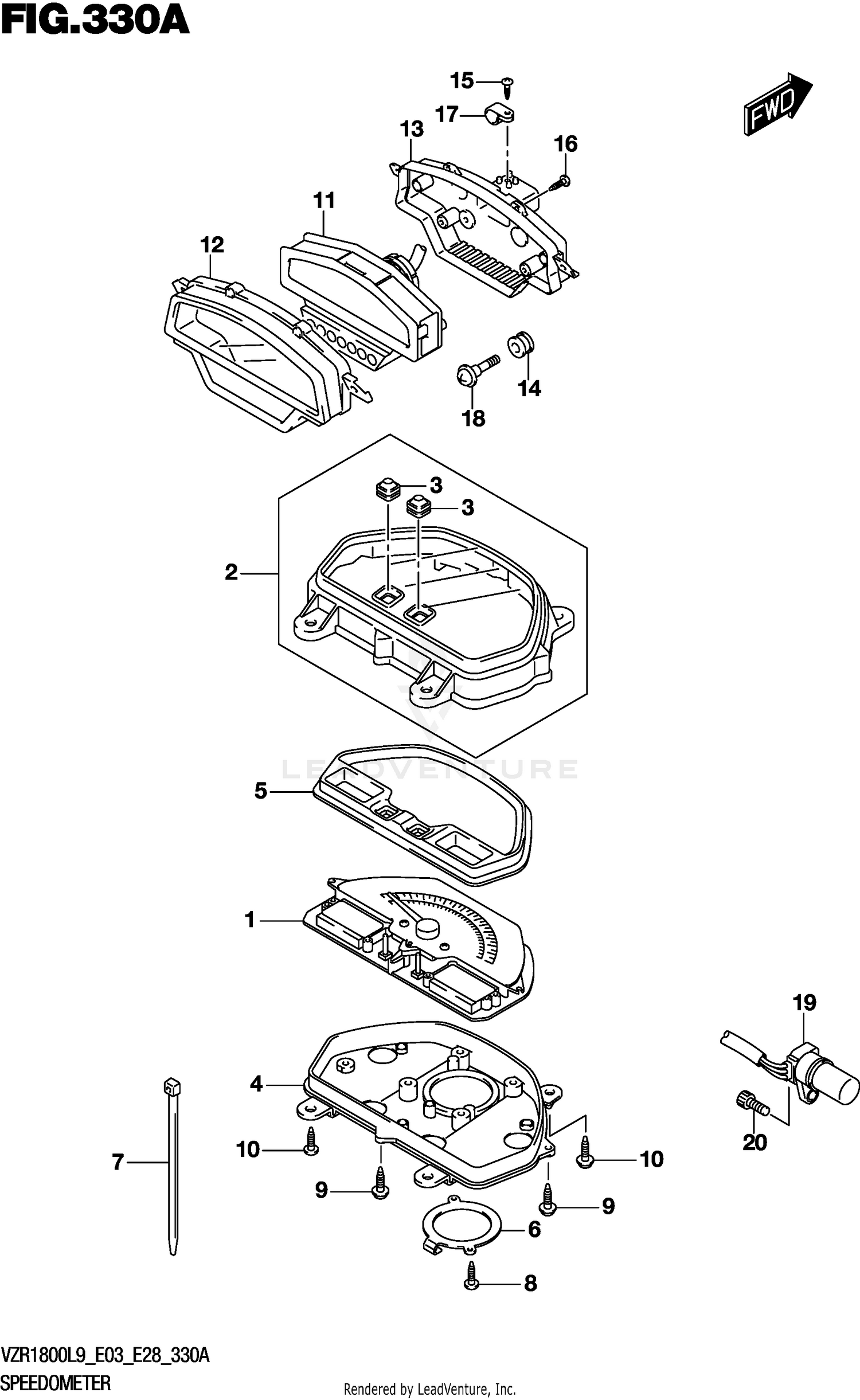 SPEEDOMETER (VZR1800L9 E28)