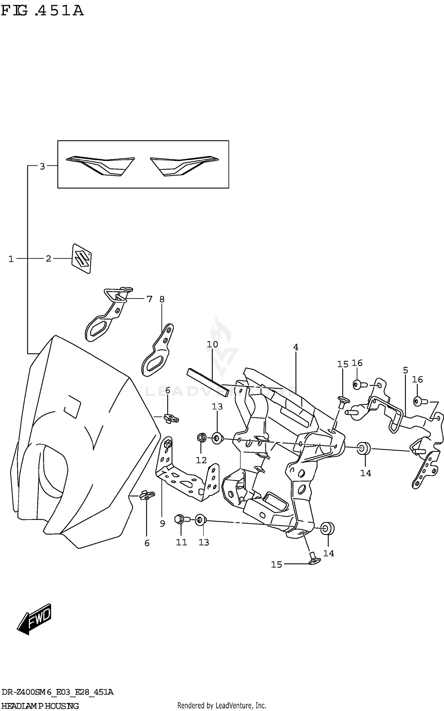HEADLAMP HOUSING