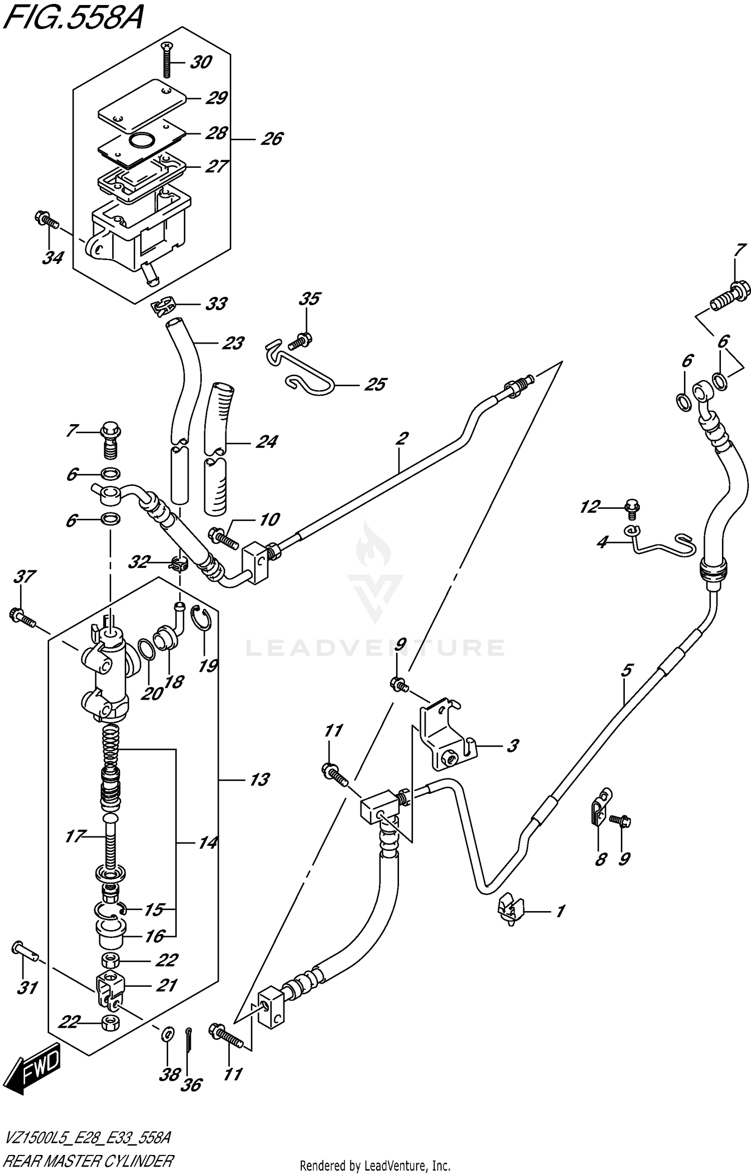 REAR MASTER CYLINDER