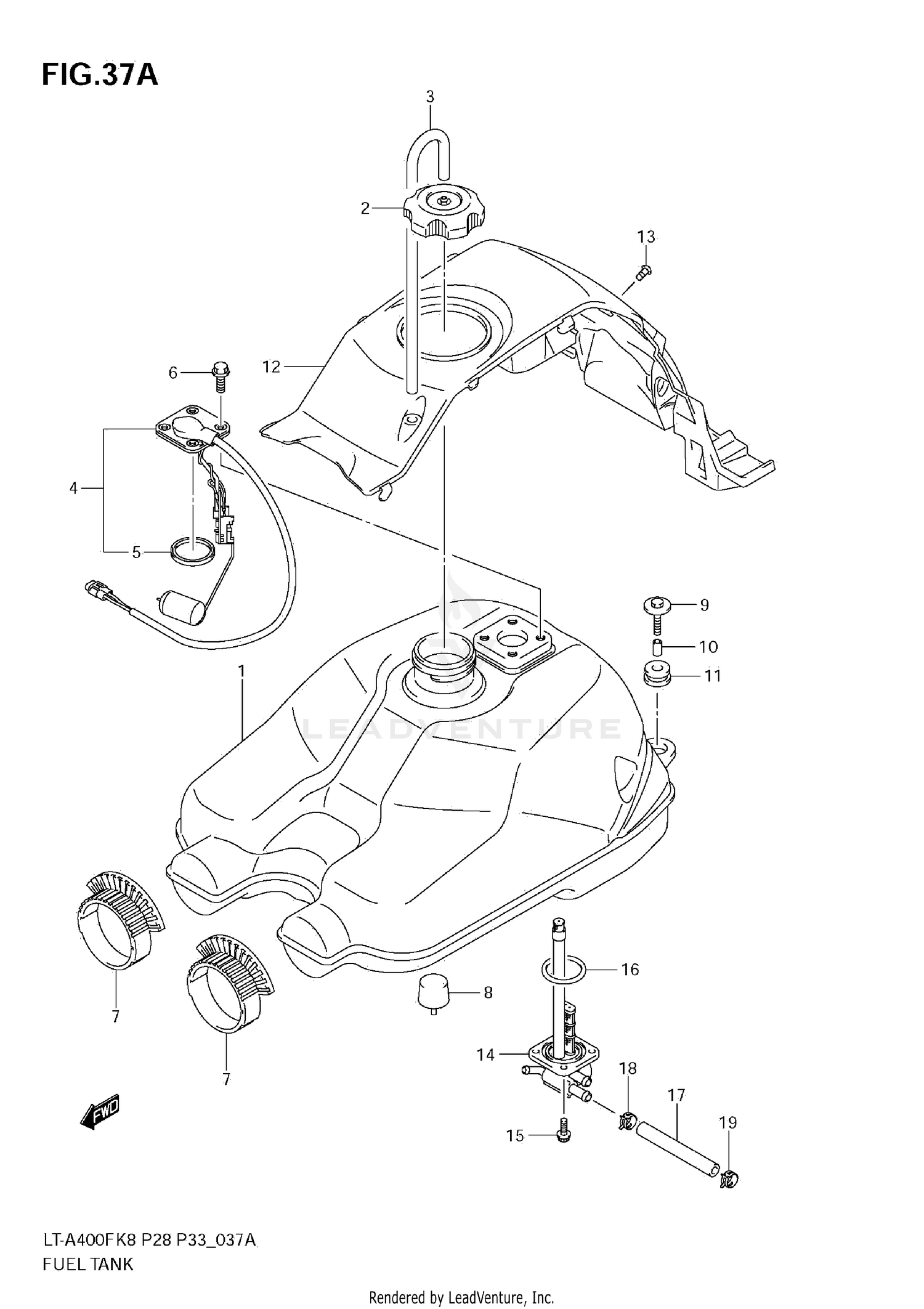 FUEL TANK (LT-A400FL0)