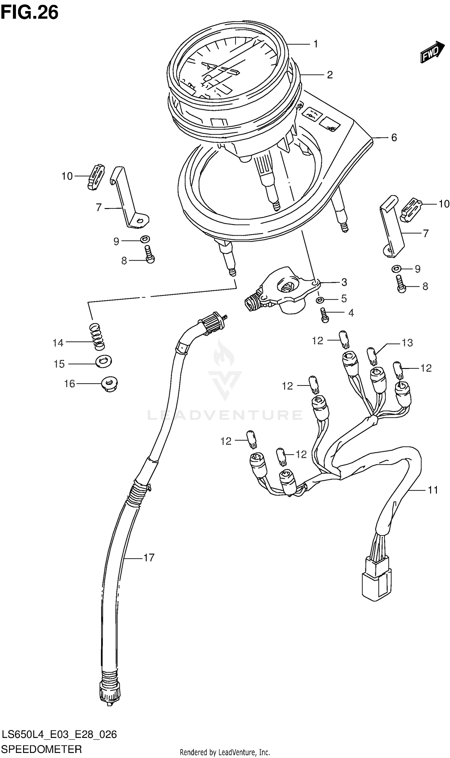 SPEEDOMETER (LS650L4 E33)
