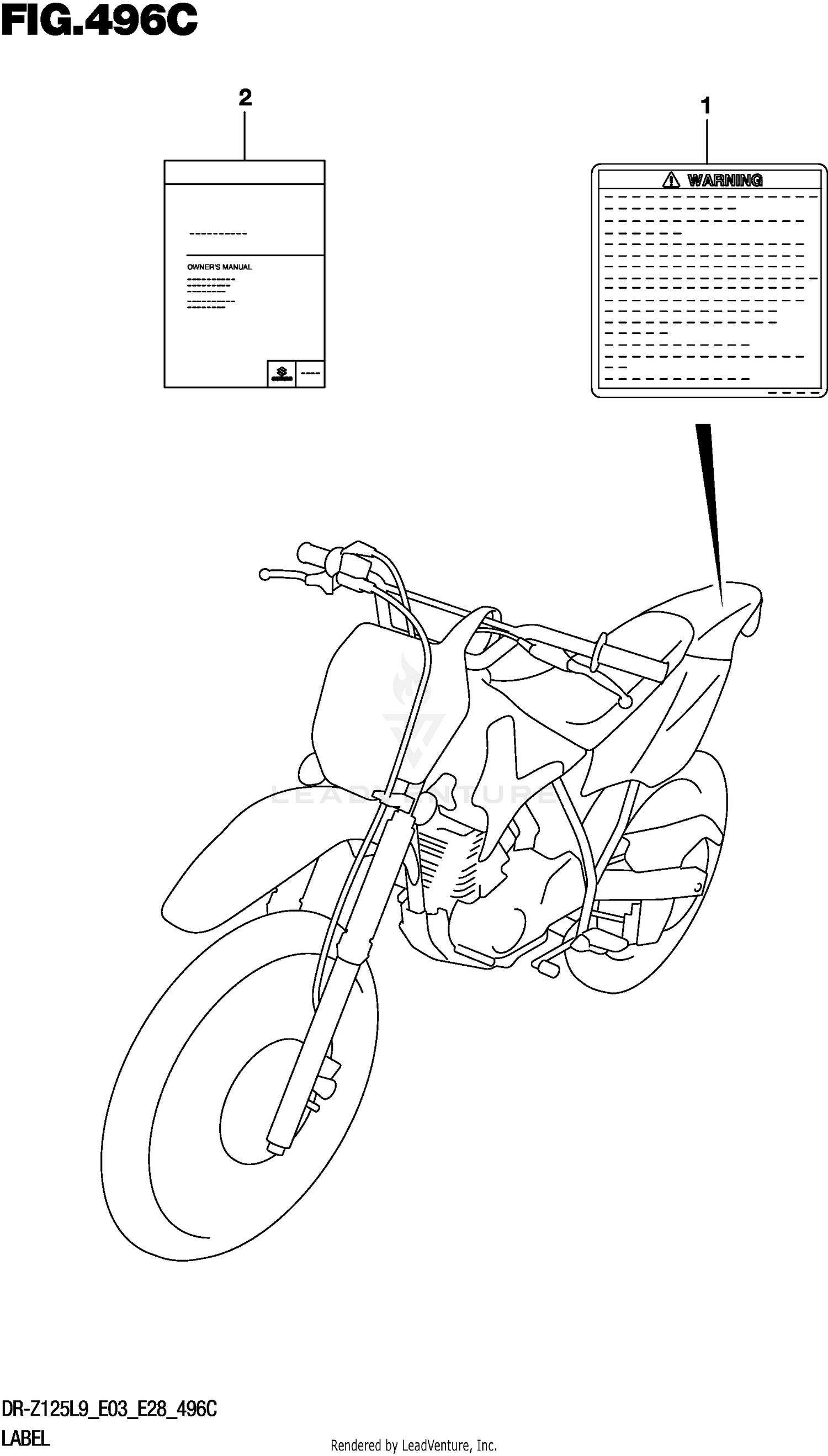 LABEL (DR-Z125LL9 E28)