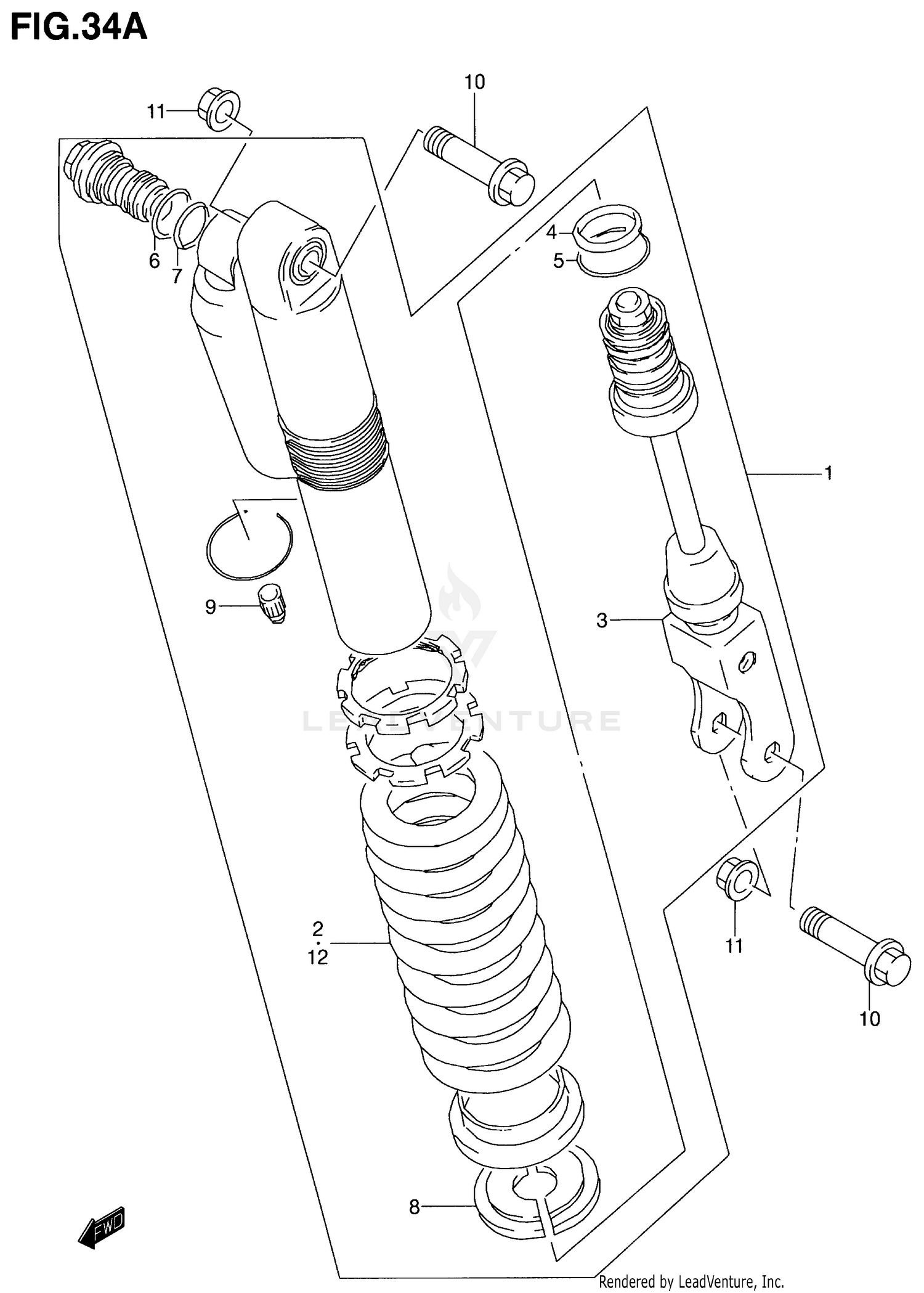 REAR SHOCK ABSORBER (TYPE K1)