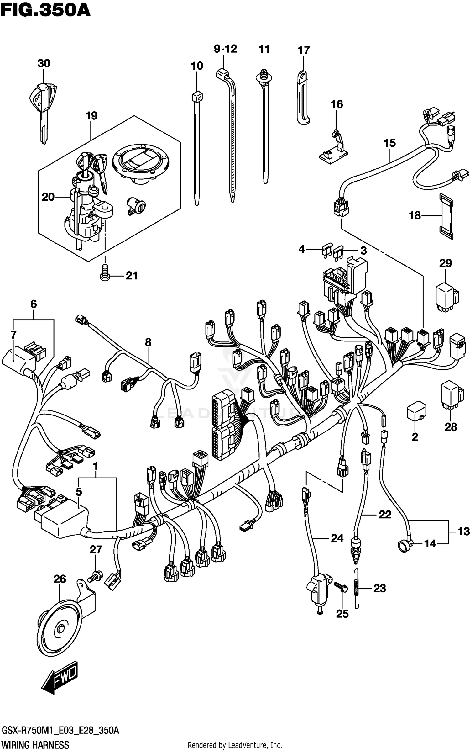 WIRING HARNESS (E03,E28)