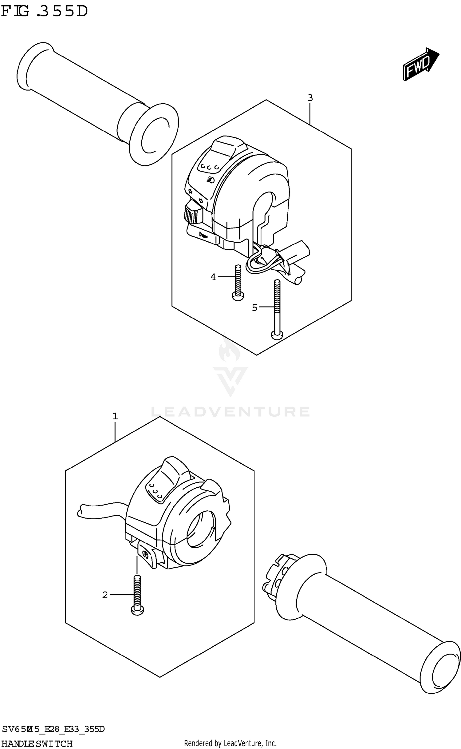 HANDLE SWITCH (SV650XA:E28)