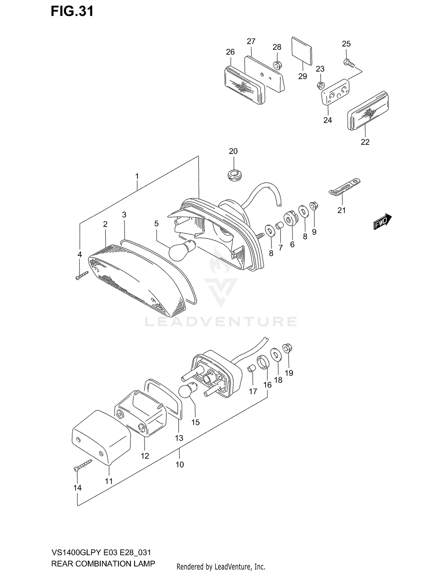 REAR COMBINATION LAMP