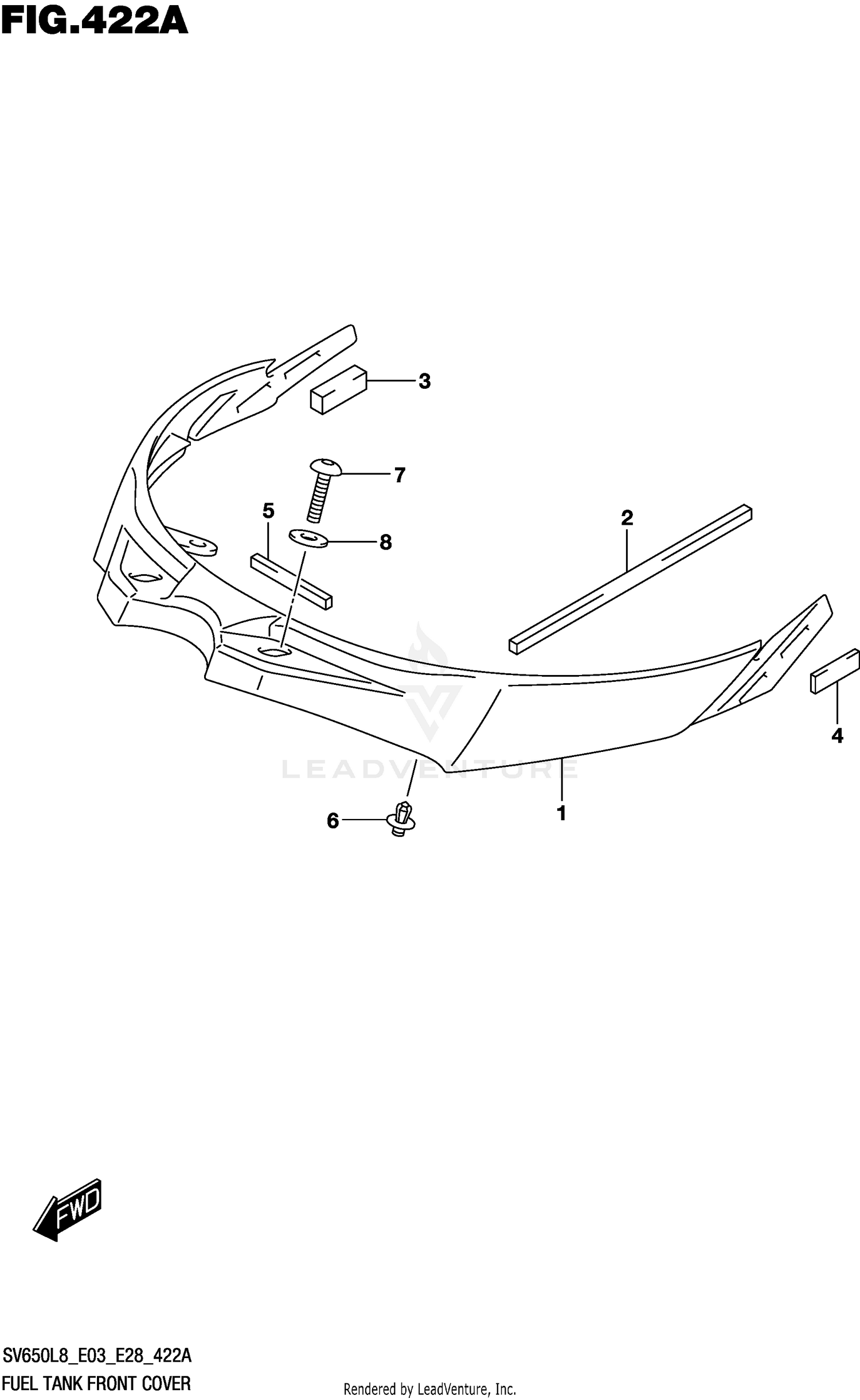 FUEL TANK FRONT COVER