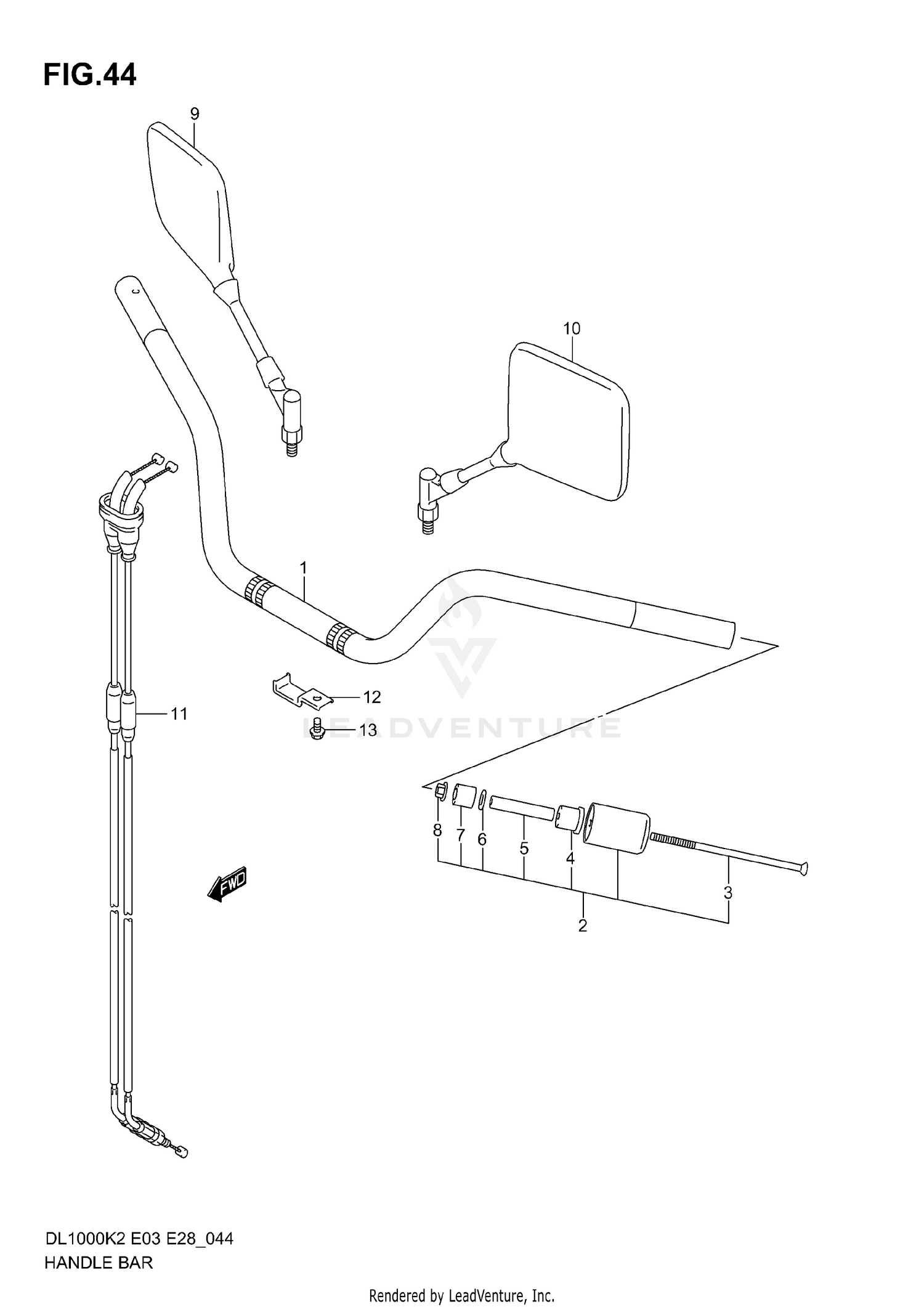 HANDLEBAR (MODEL K2/K3)