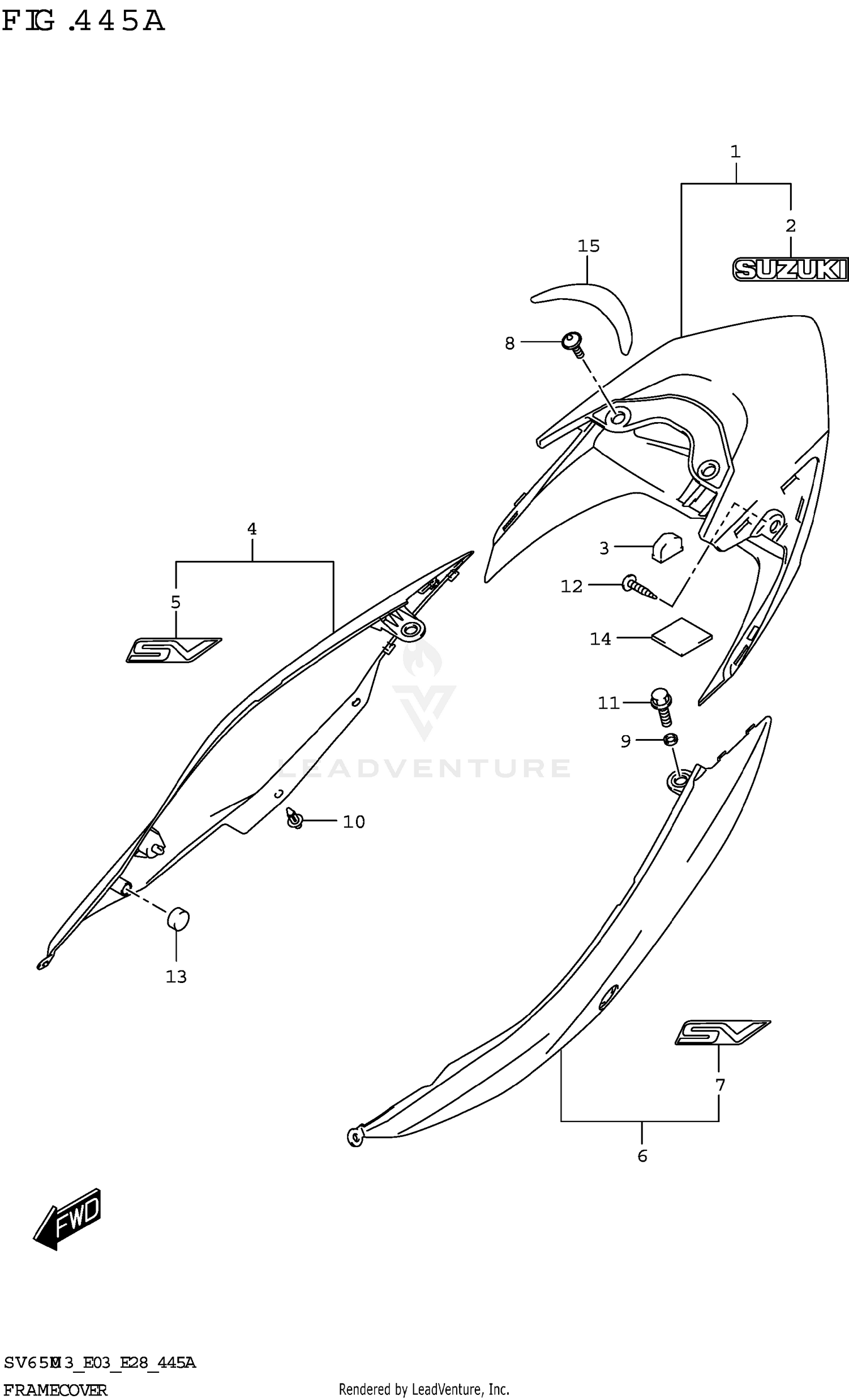 FRAME COVER (SV650,SV650A)