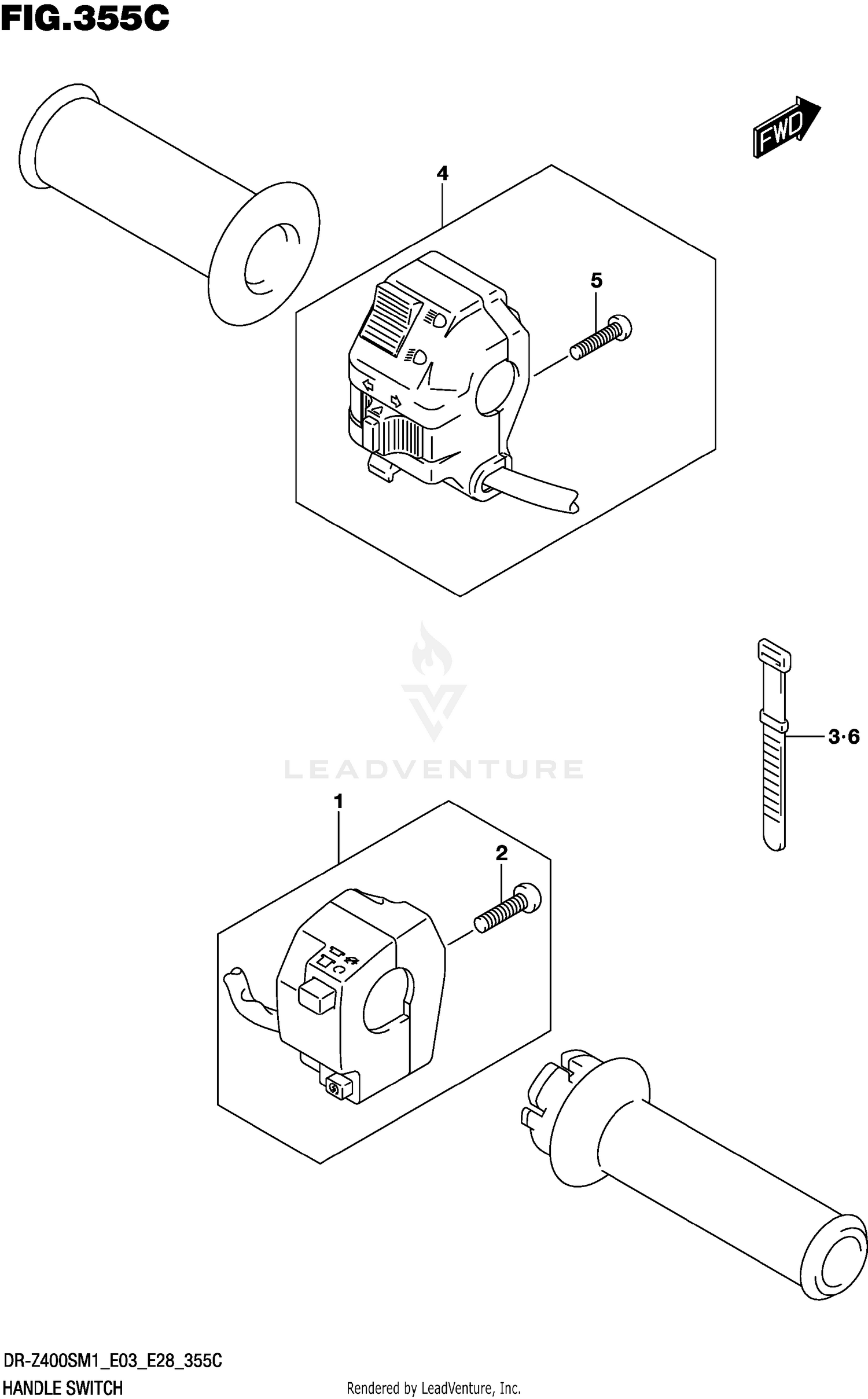 HANDLE SWITCH (DR-Z400S)