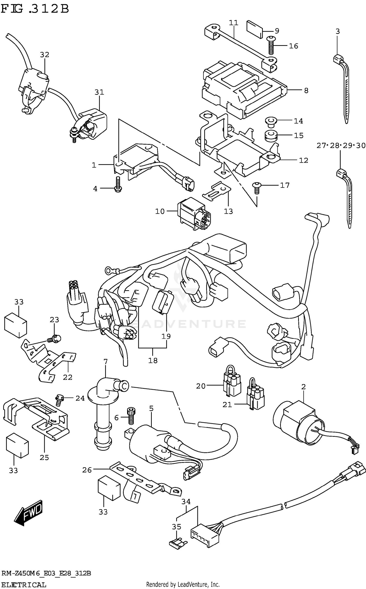 ELECTRICAL (RM-Z450:M6:E28)