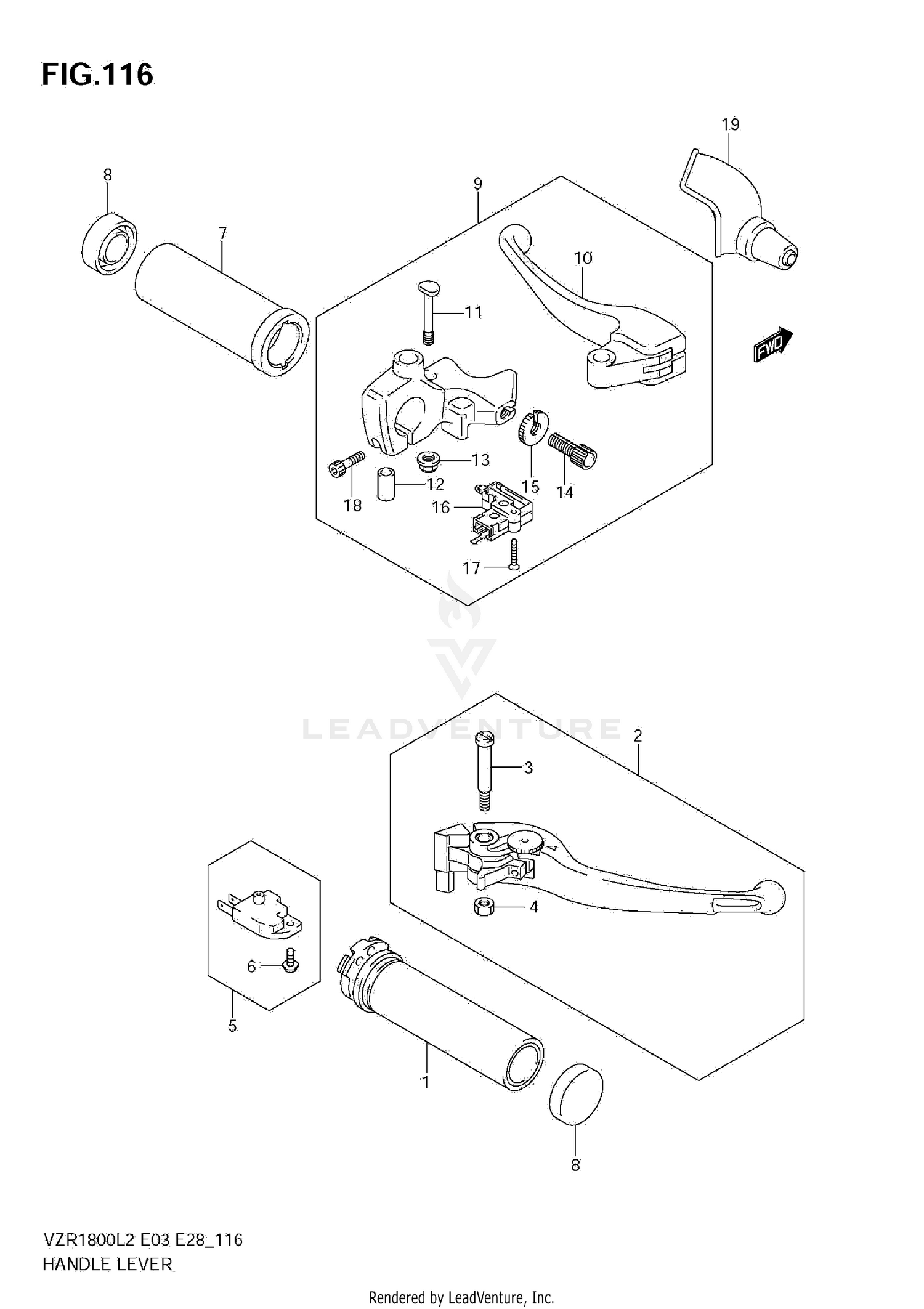 HANDLE LEVER (VZR1800Z L2 E03)