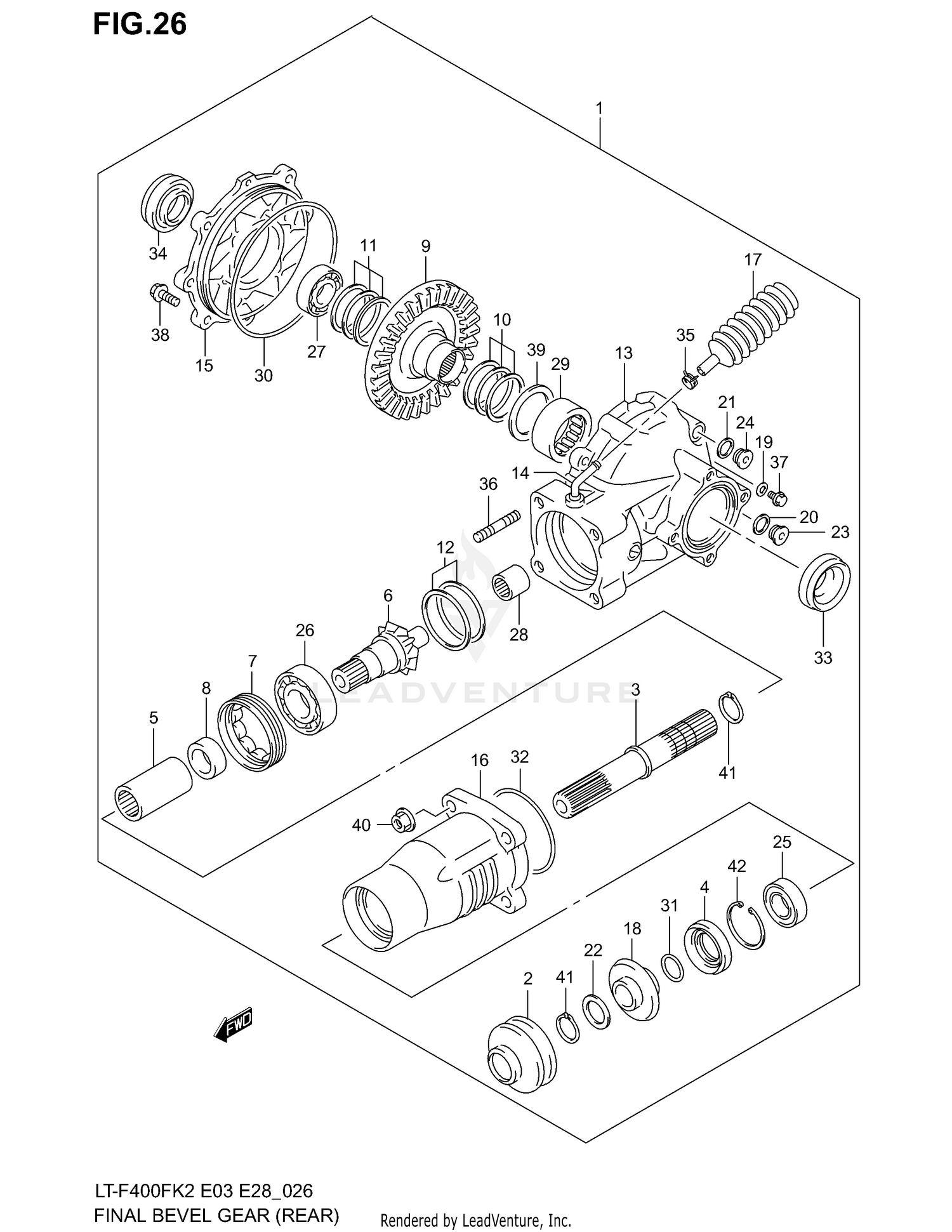 FINAL BEVEL GEAR (REAR)