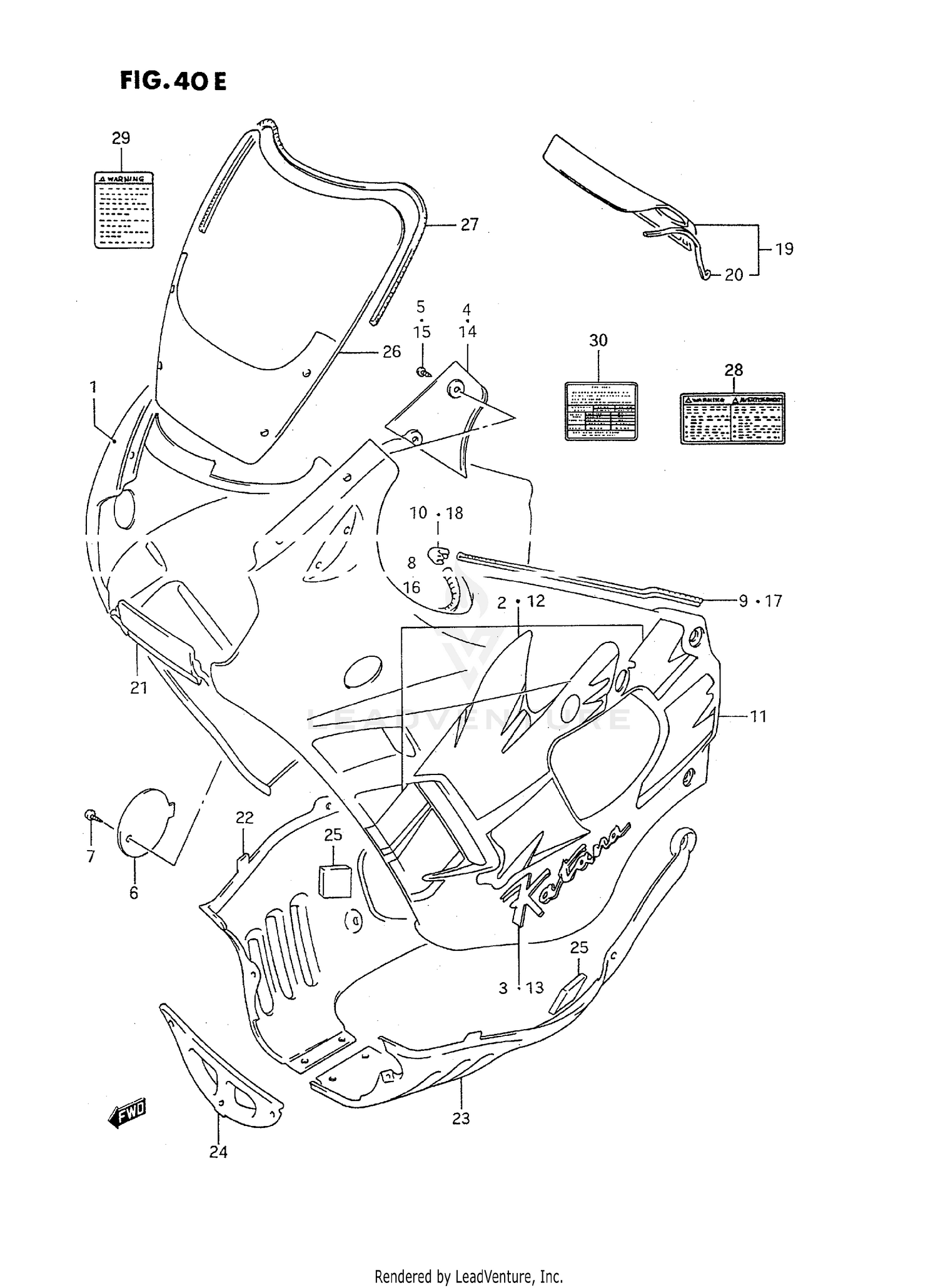 COWLING BODY (MODEL P)