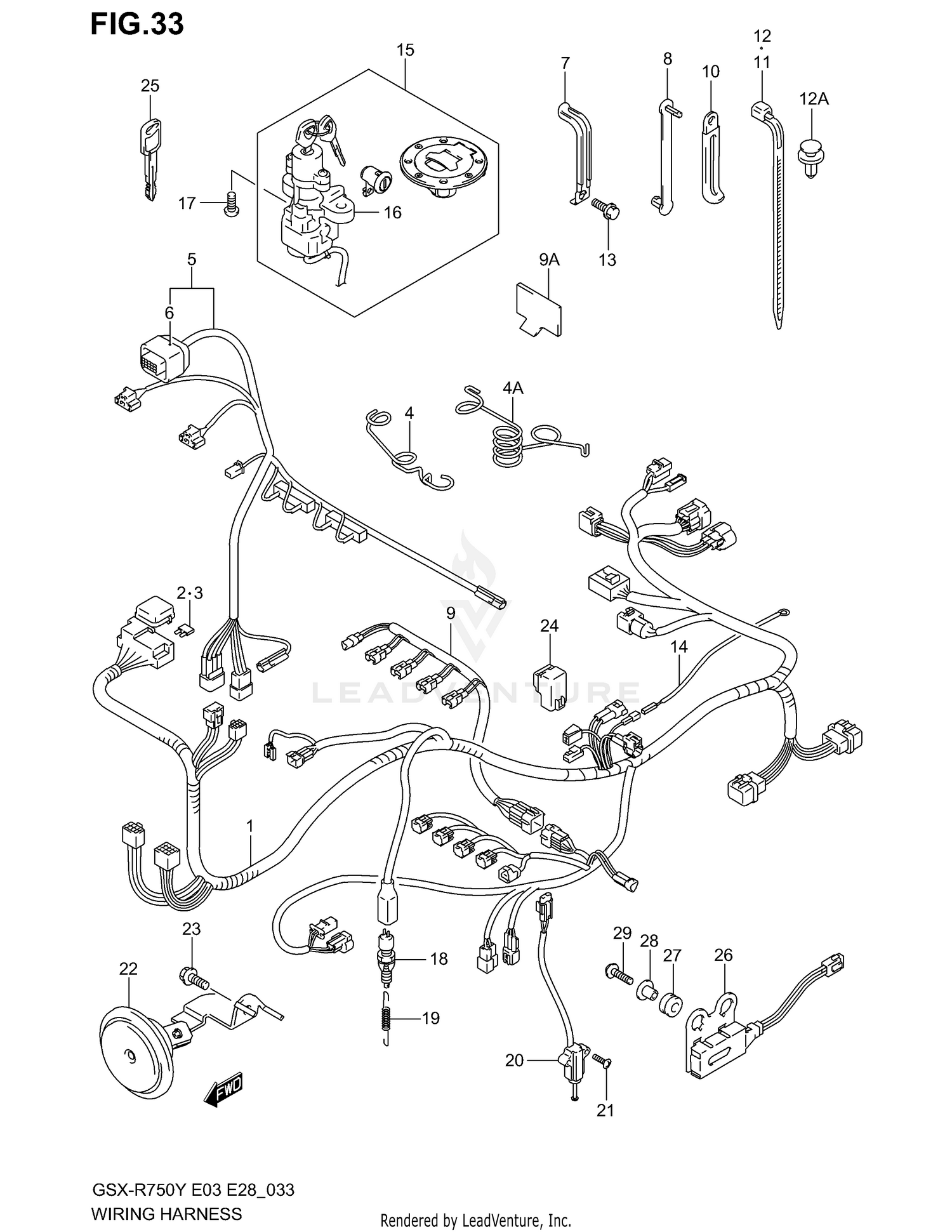 WIRING HARNESS (MODEL Y/K1)
