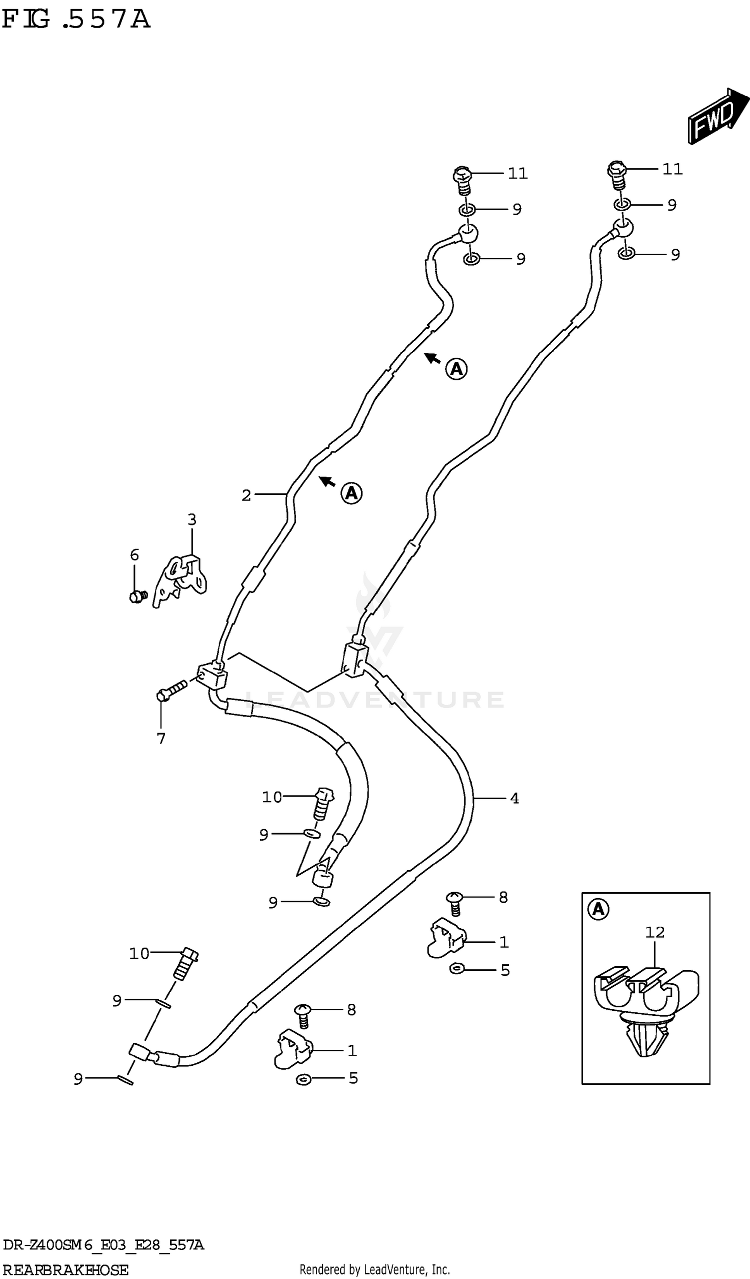 REAR BRAKE HOSE