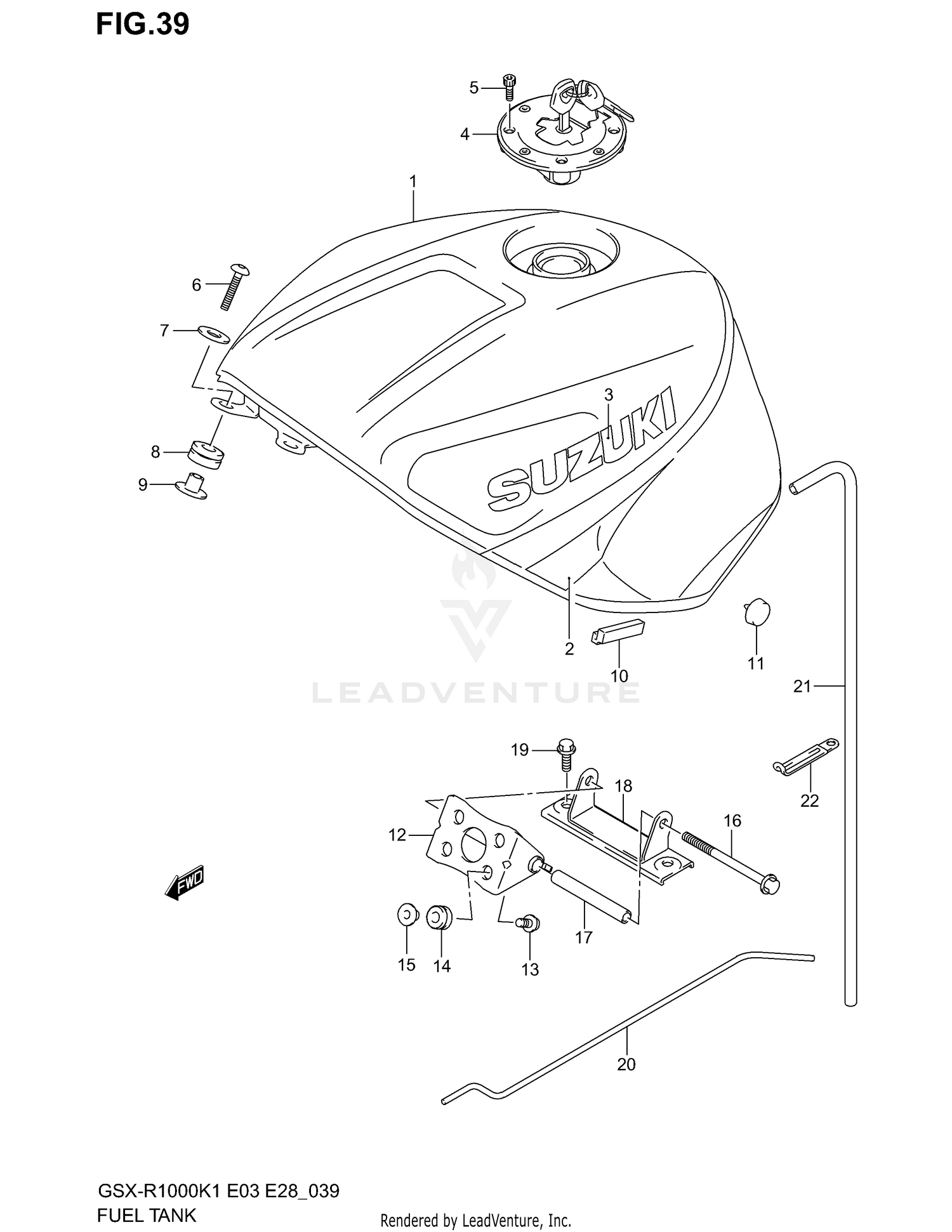 FUEL TANK (MODEL K1)