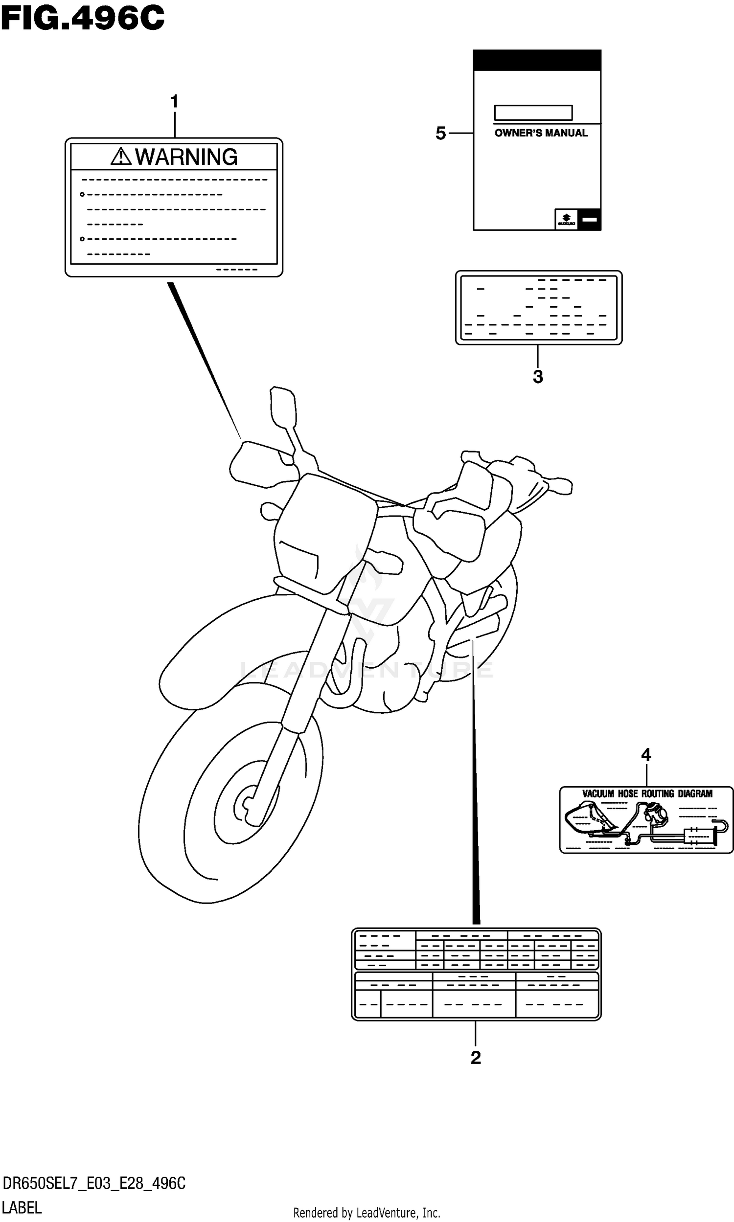 LABEL (DR650SEL7 E33)