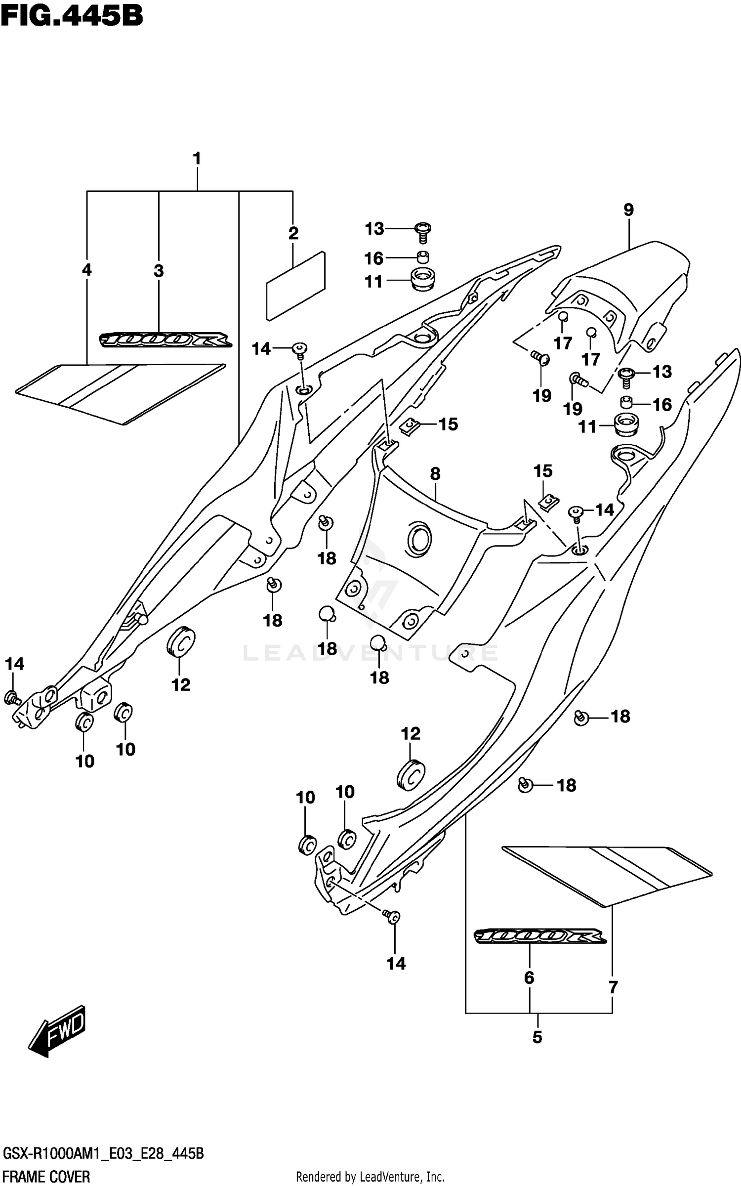FRAME COVER (GSX-R1000RA)
