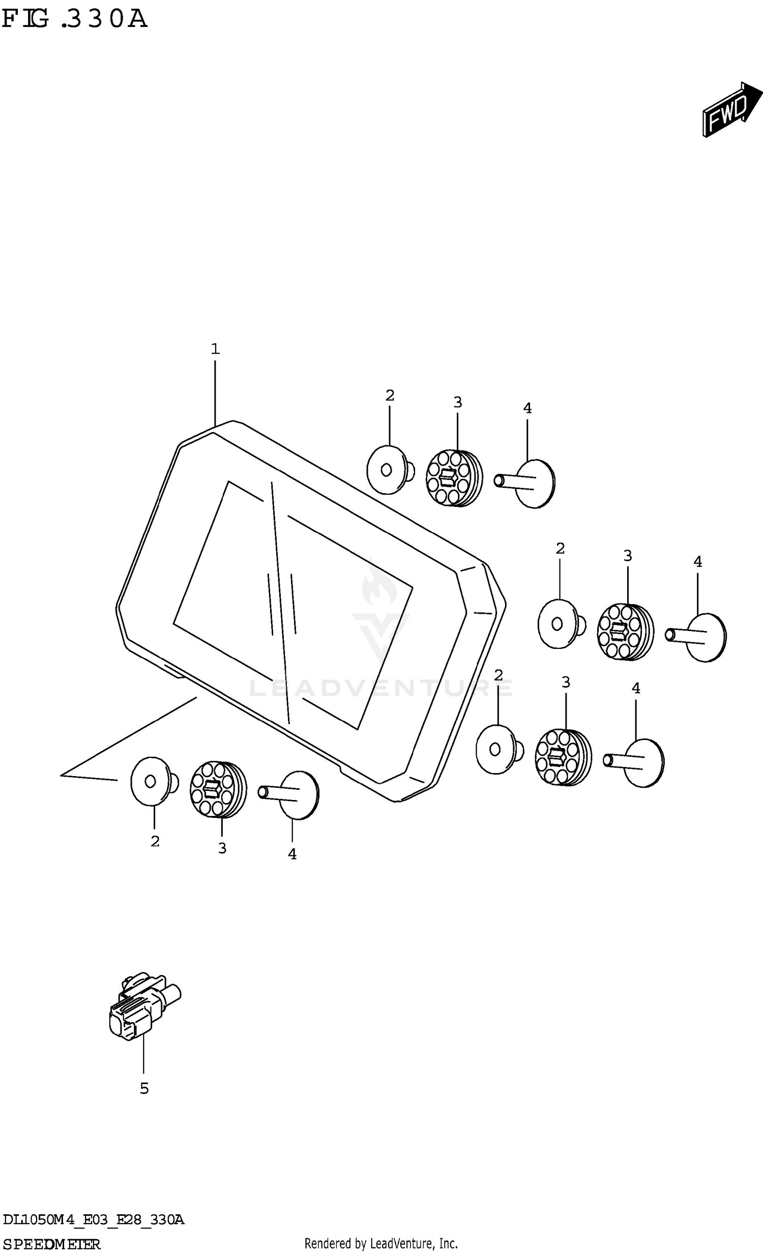 SPEEDOMETER (DL1050RR:E28)
