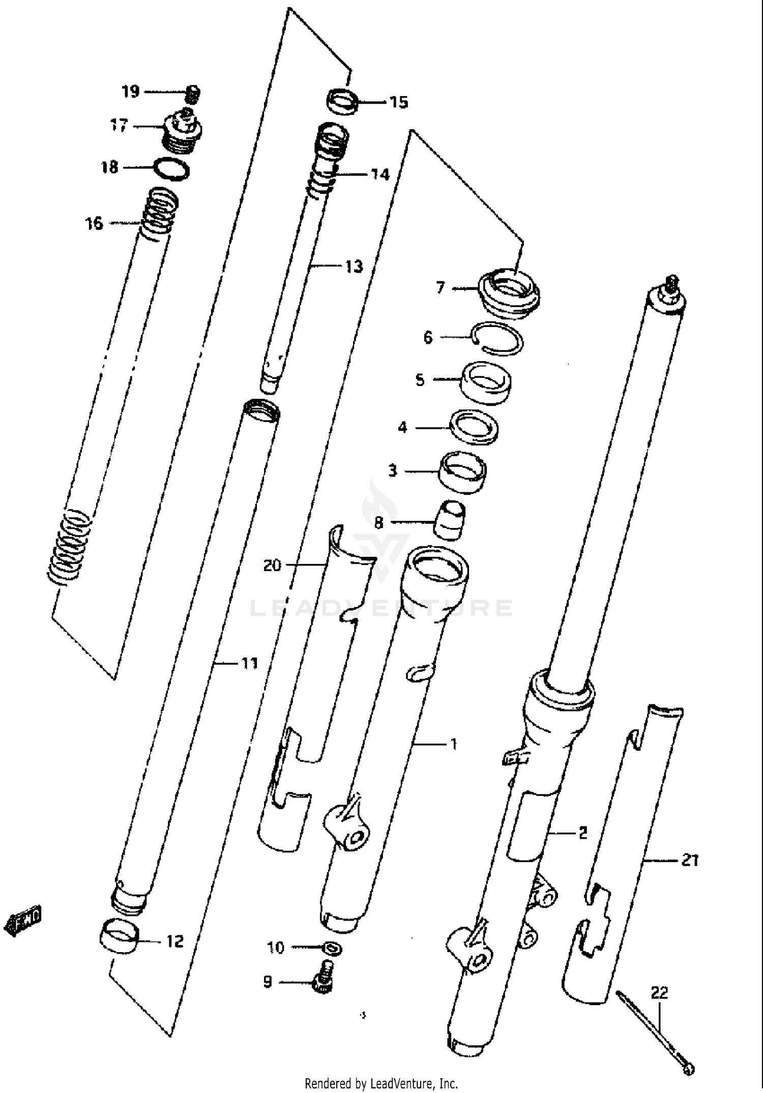 FRONT FORK (MODEL L/M/N/P/R)