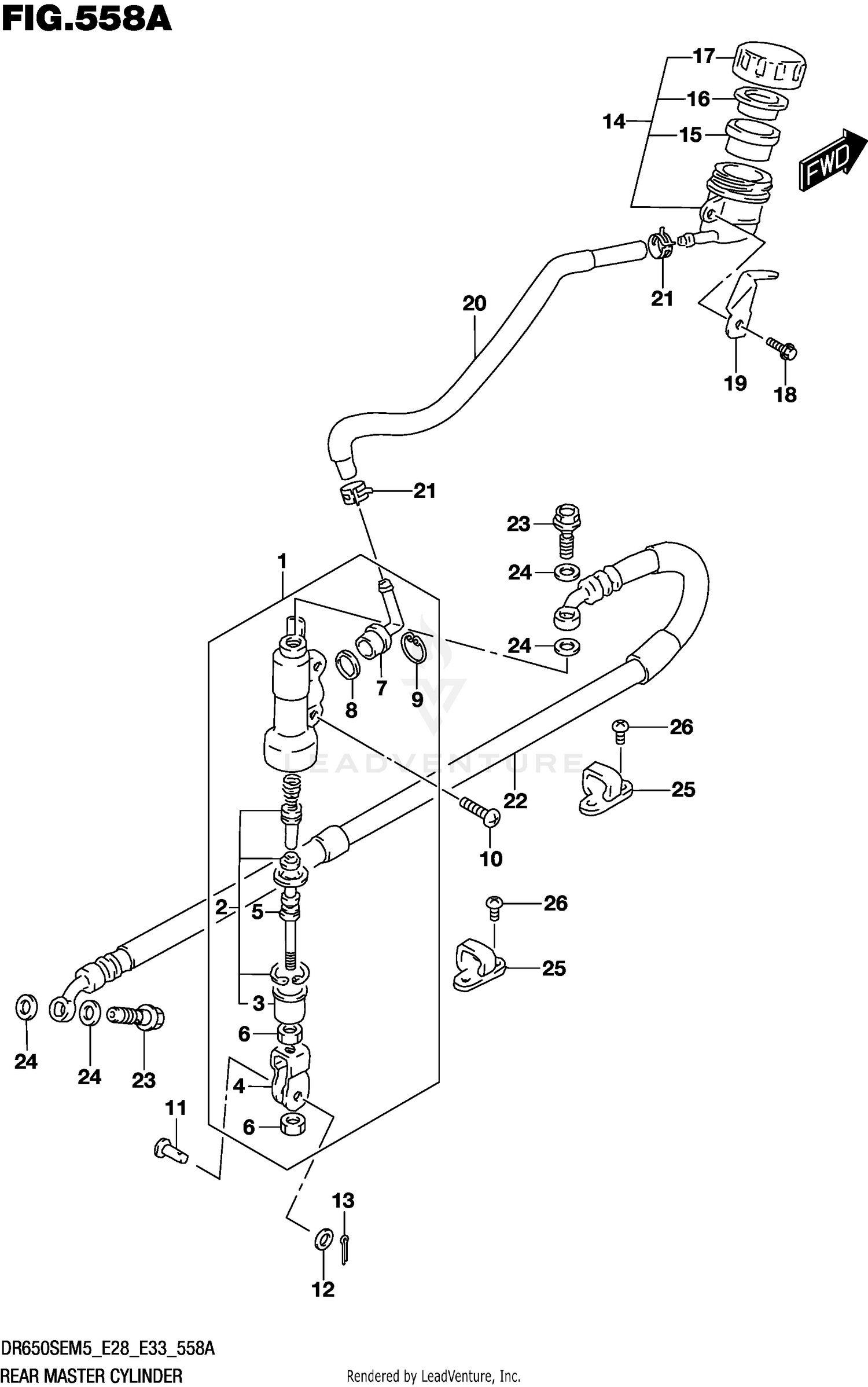 REAR MASTER CYLINDER