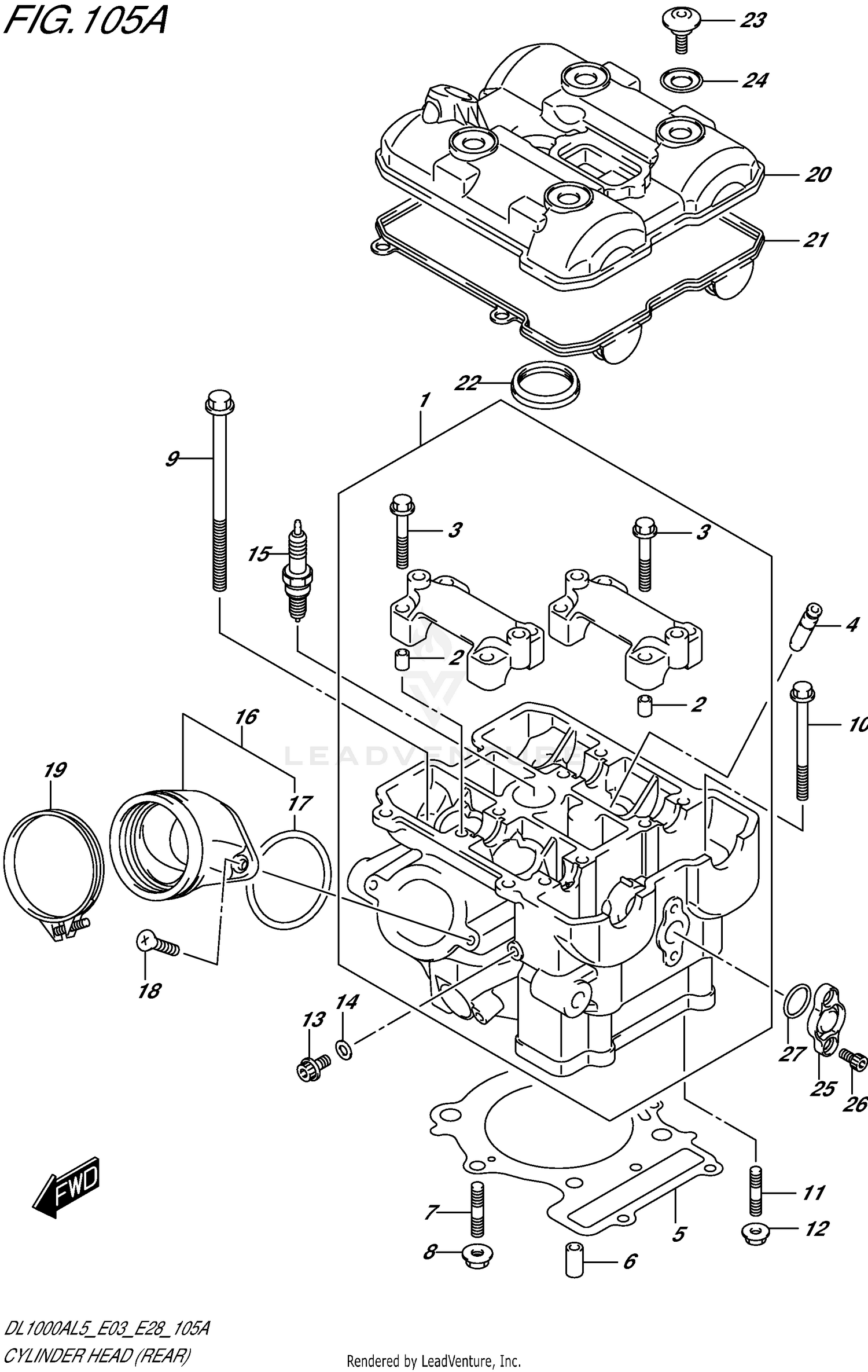 CYLINDER HEAD (REAR)