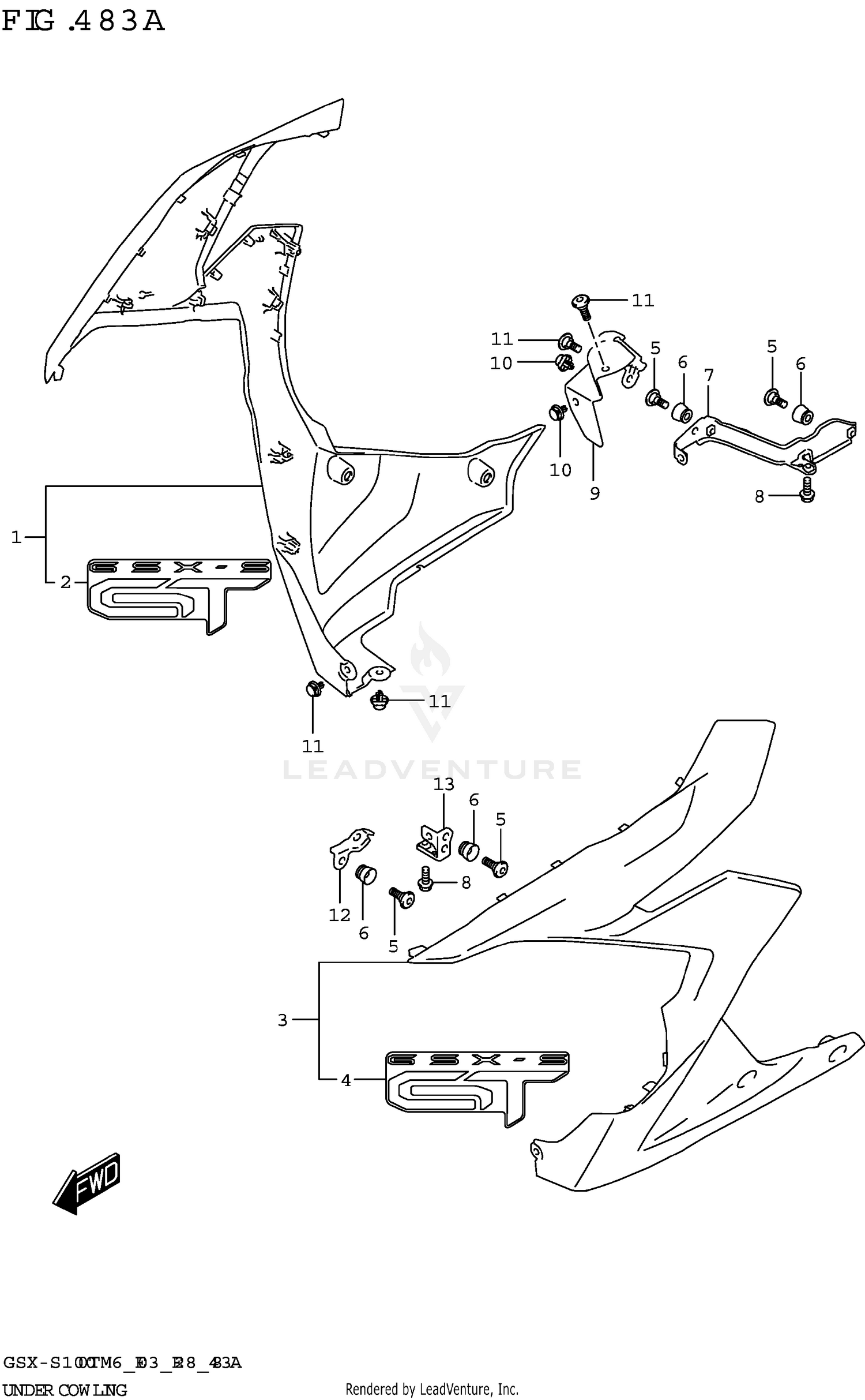 UNDER COWLING