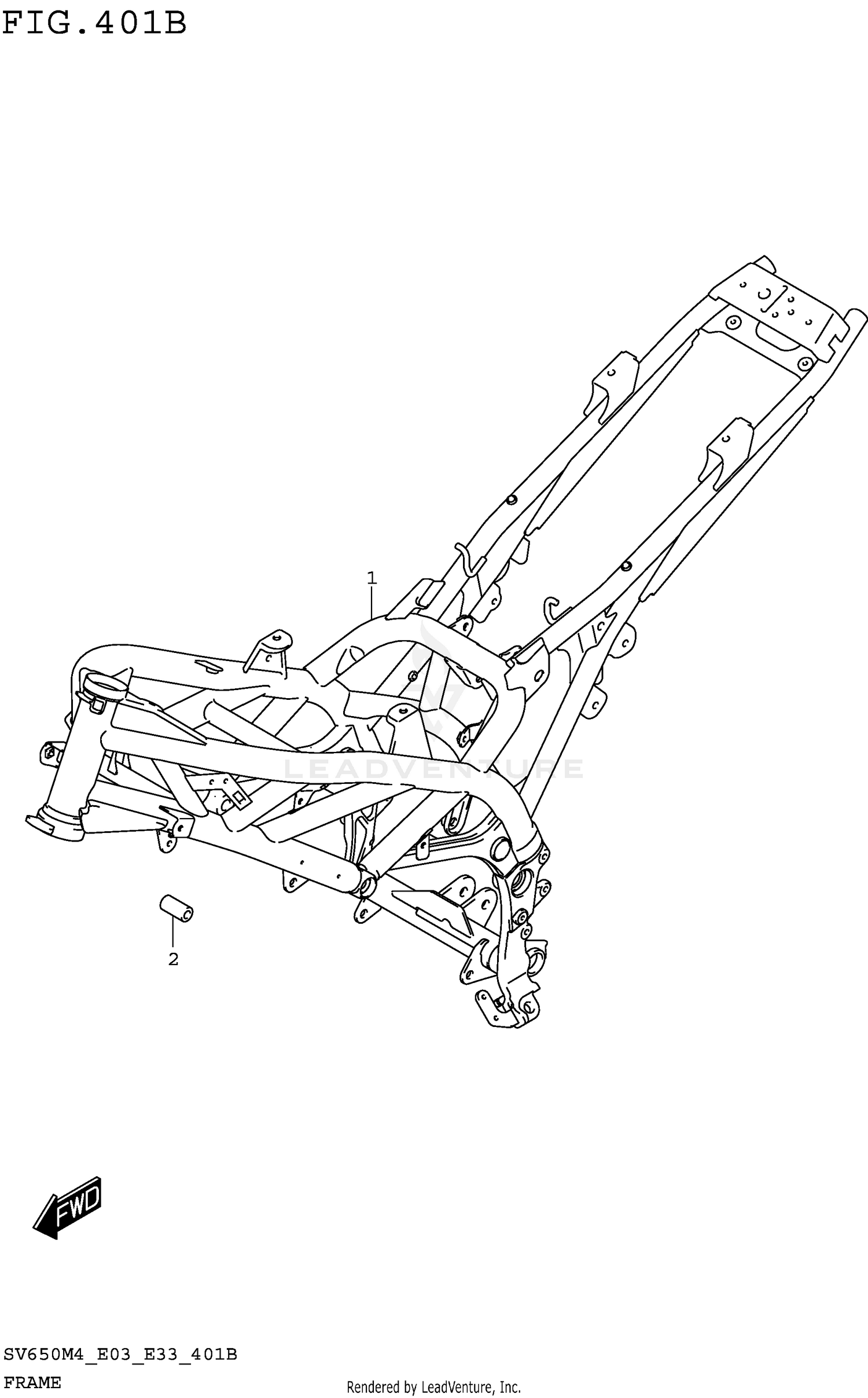 FRAME (SV650M4 E33)