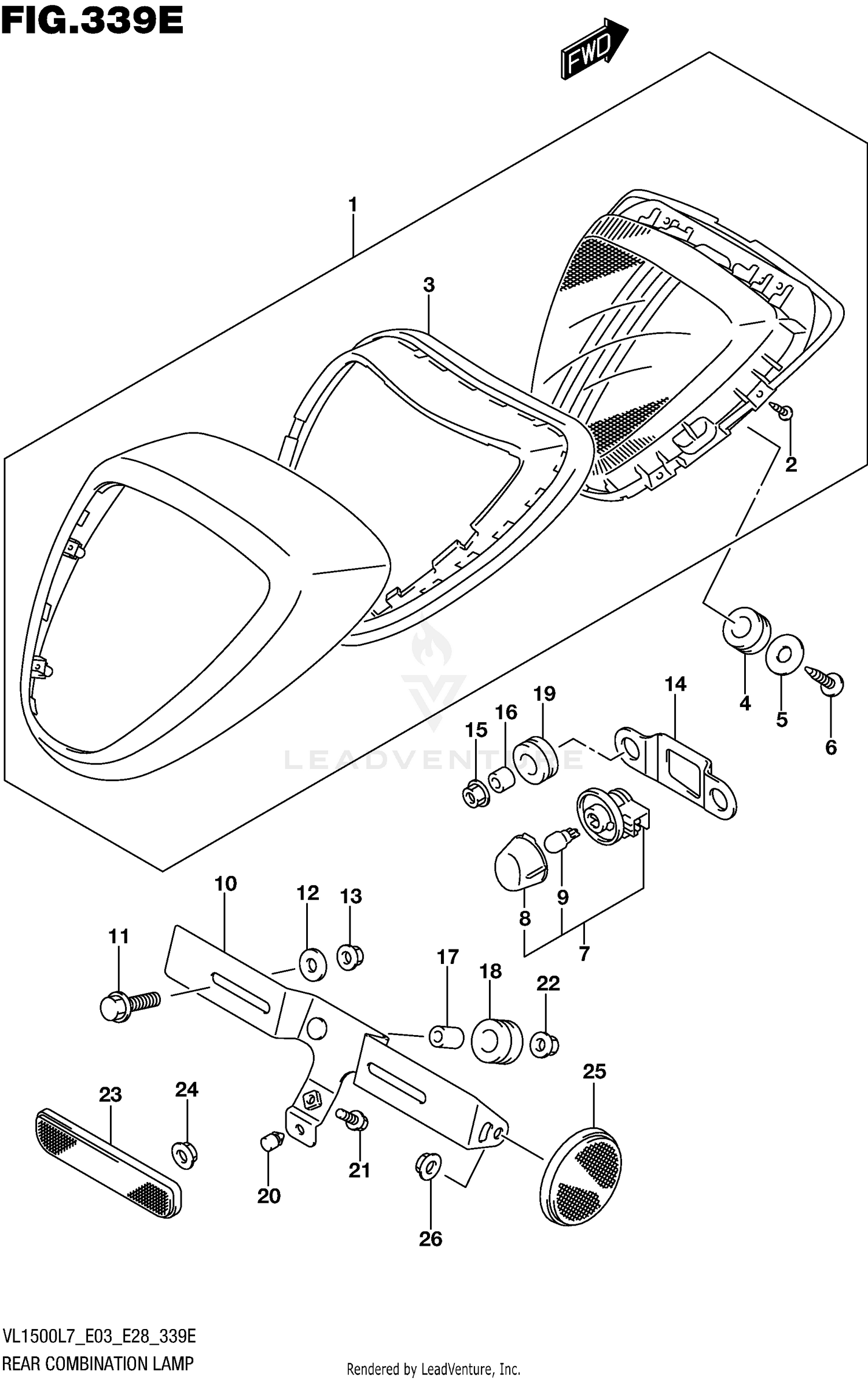 REAR COMBINATION LAMP (VL1500TL7 E03)