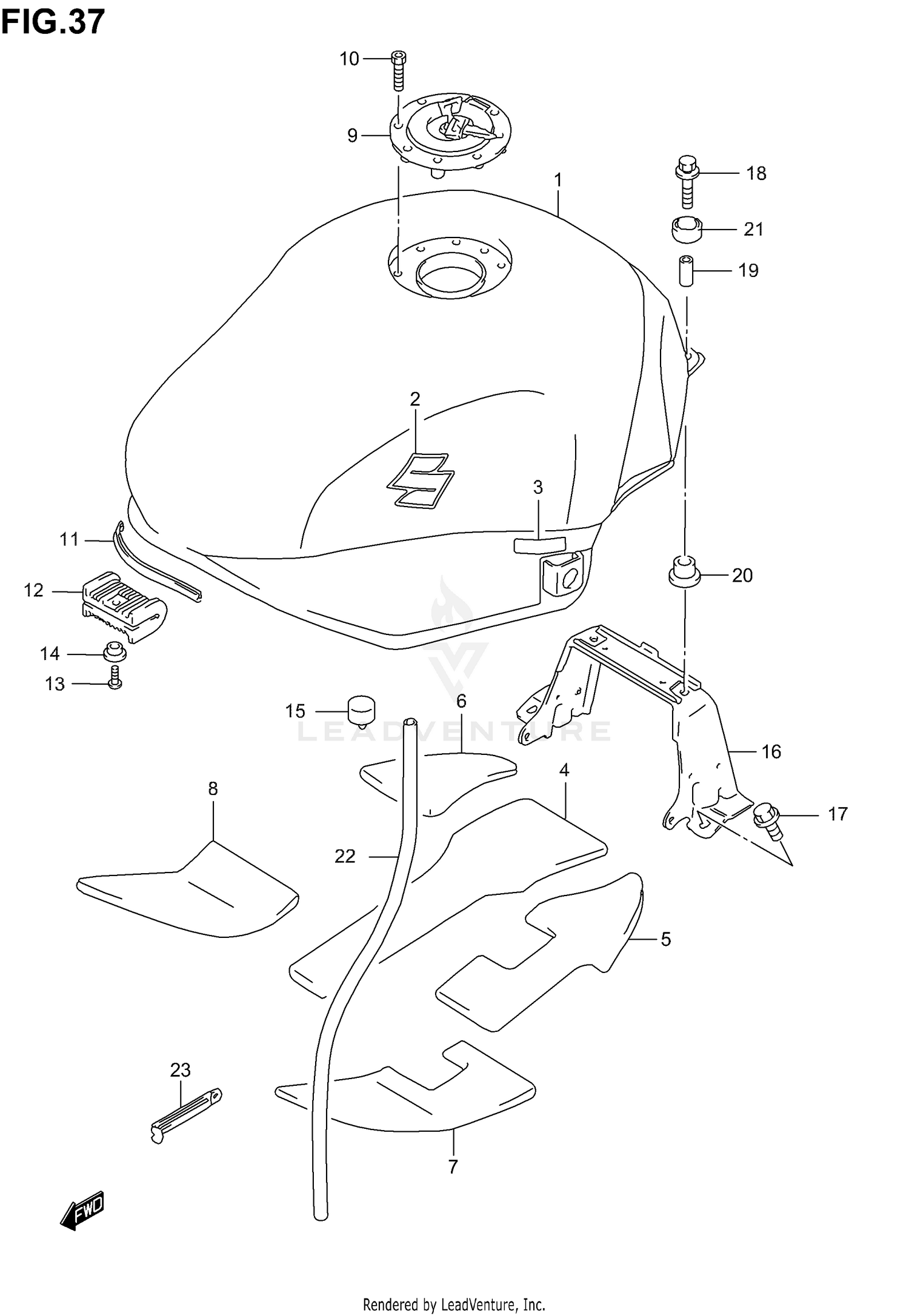 FUEL TANK (MODEL K4)