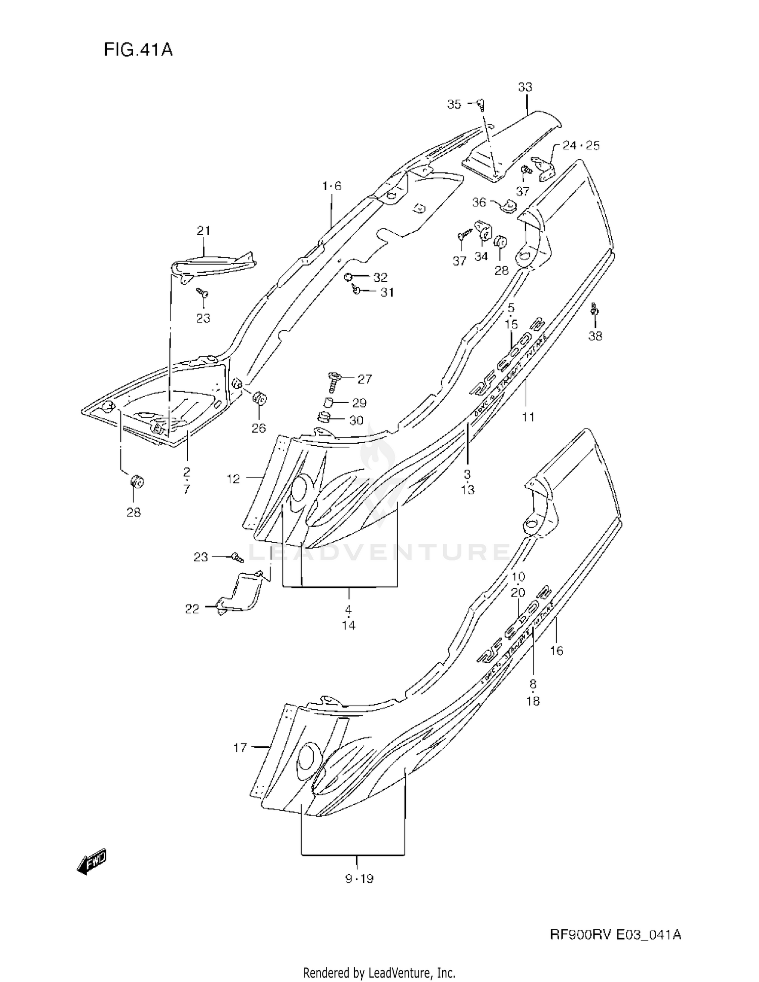 FRAME COVER (MODEL T/V)
