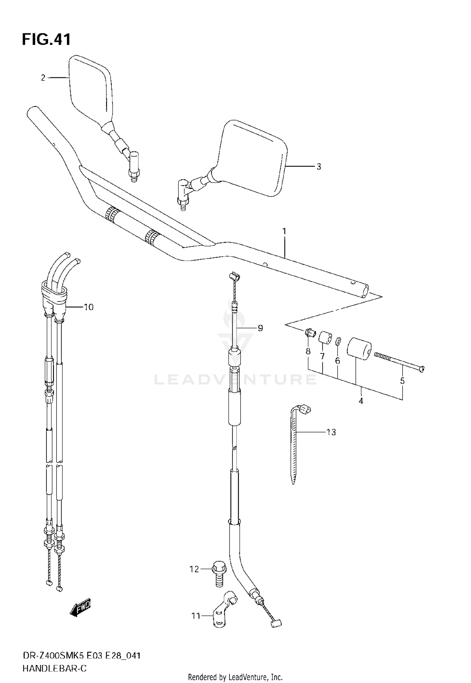 HANDLEBAR (MODEL K5/K6)