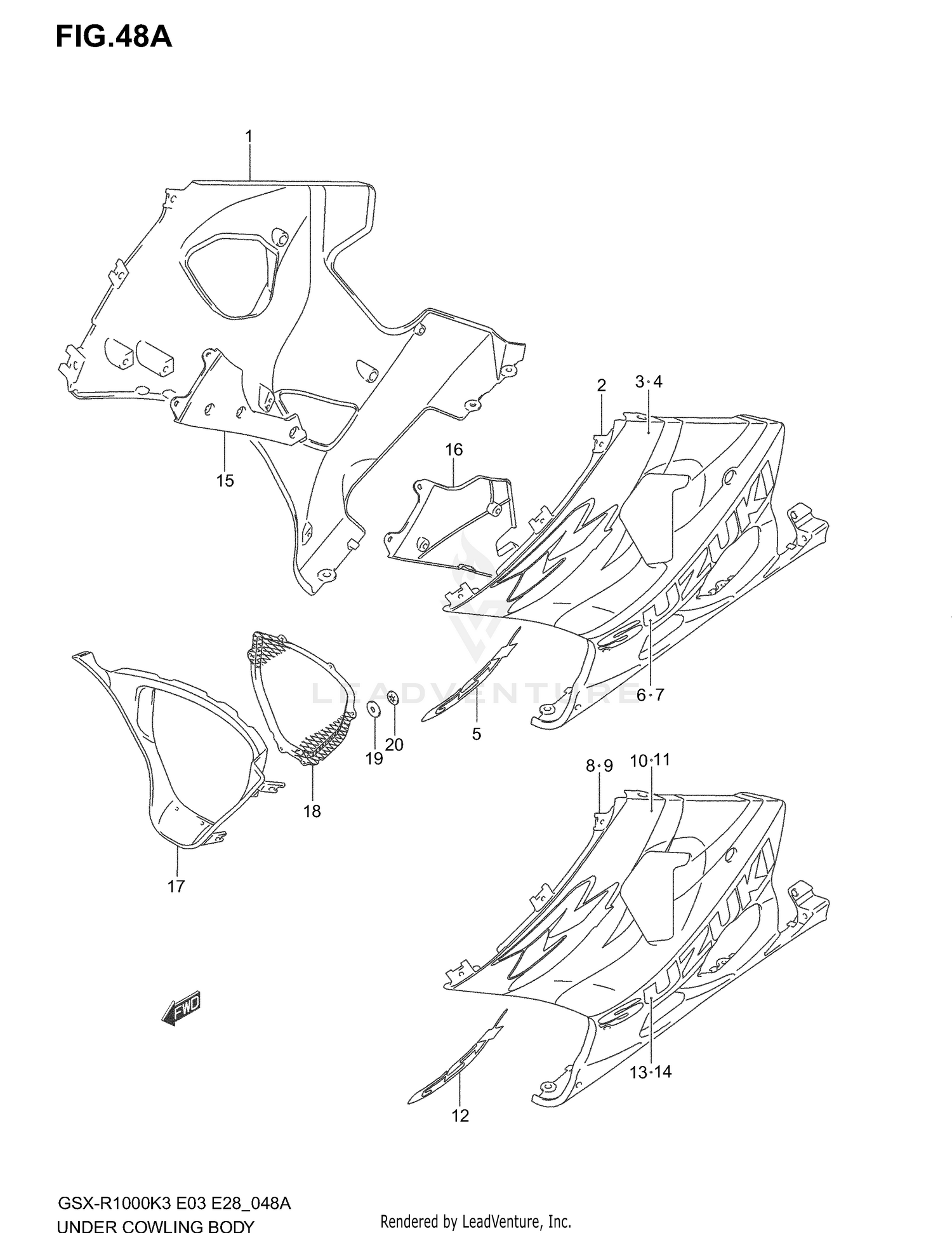 UNDER COWLING (GSX-R1000K4)