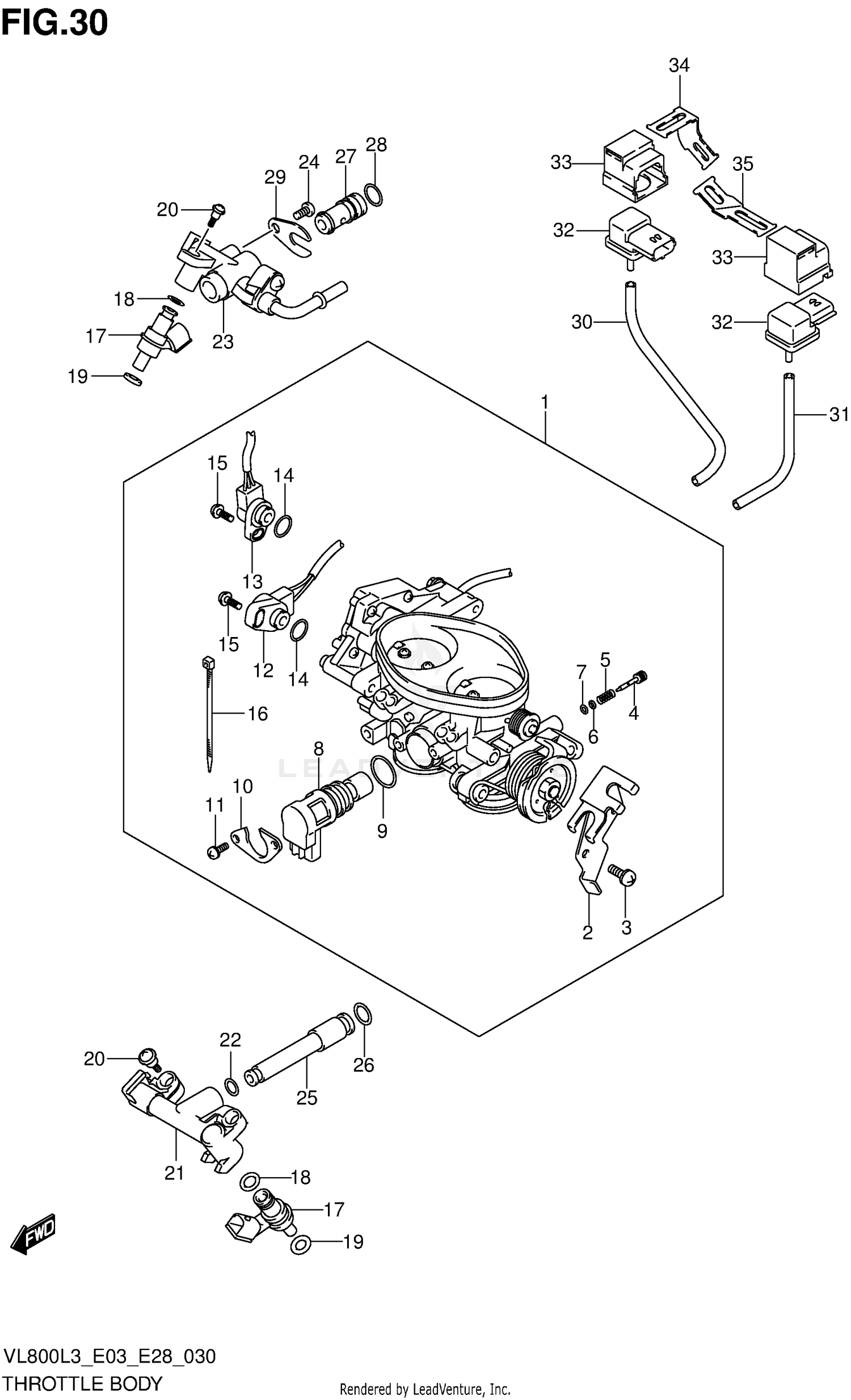THROTTLE BODY (VL800CL3 E03)