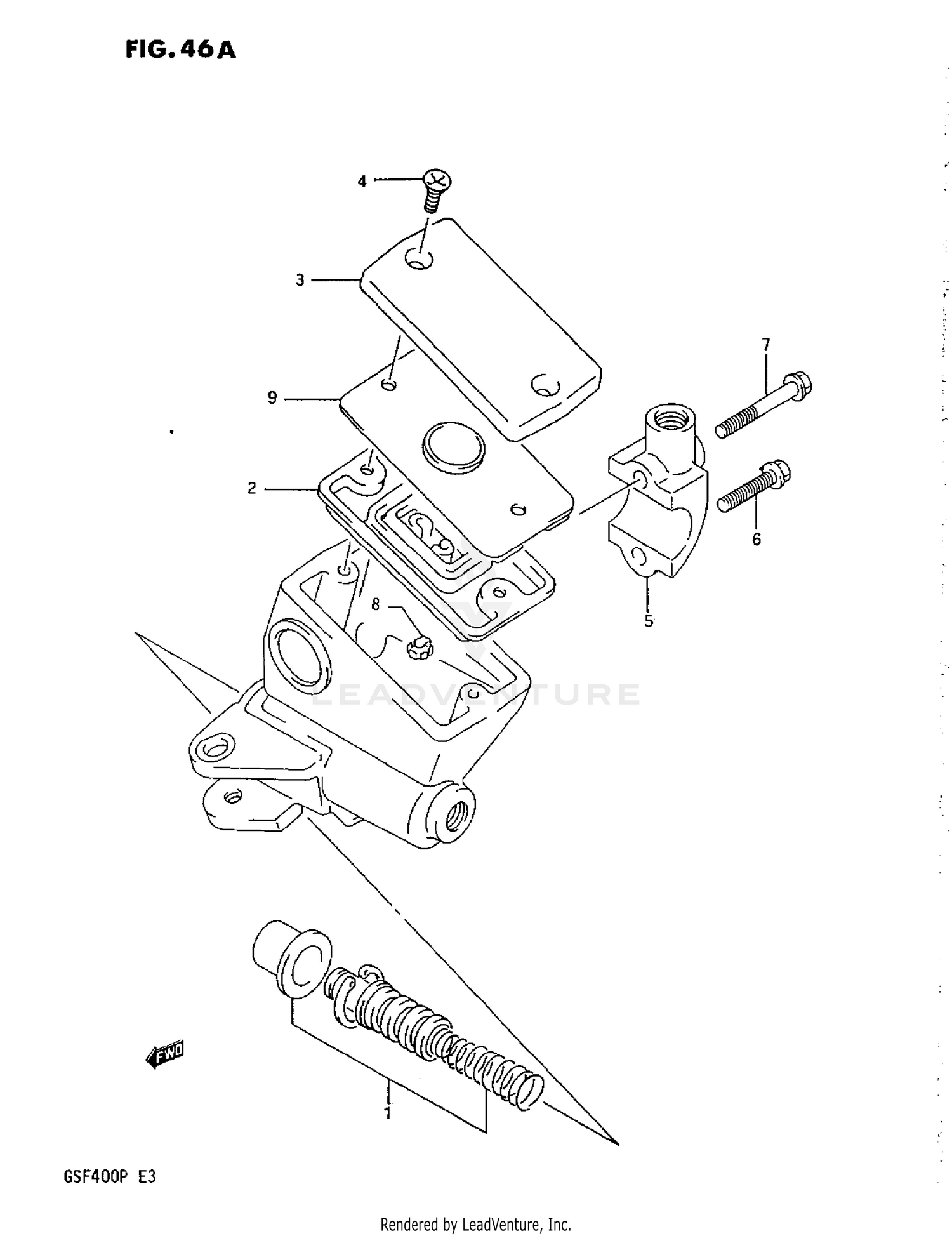 FRONT MASTER CYLINDER (P)