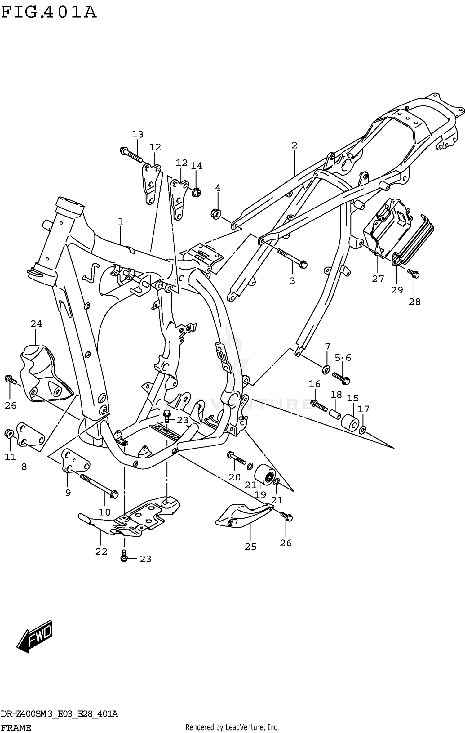 FRAME (DR-Z400SM3 E03)