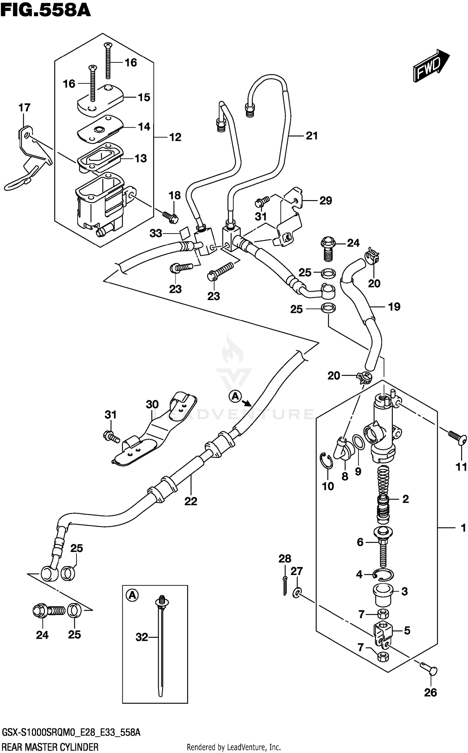 REAR MASTER CYLINDER