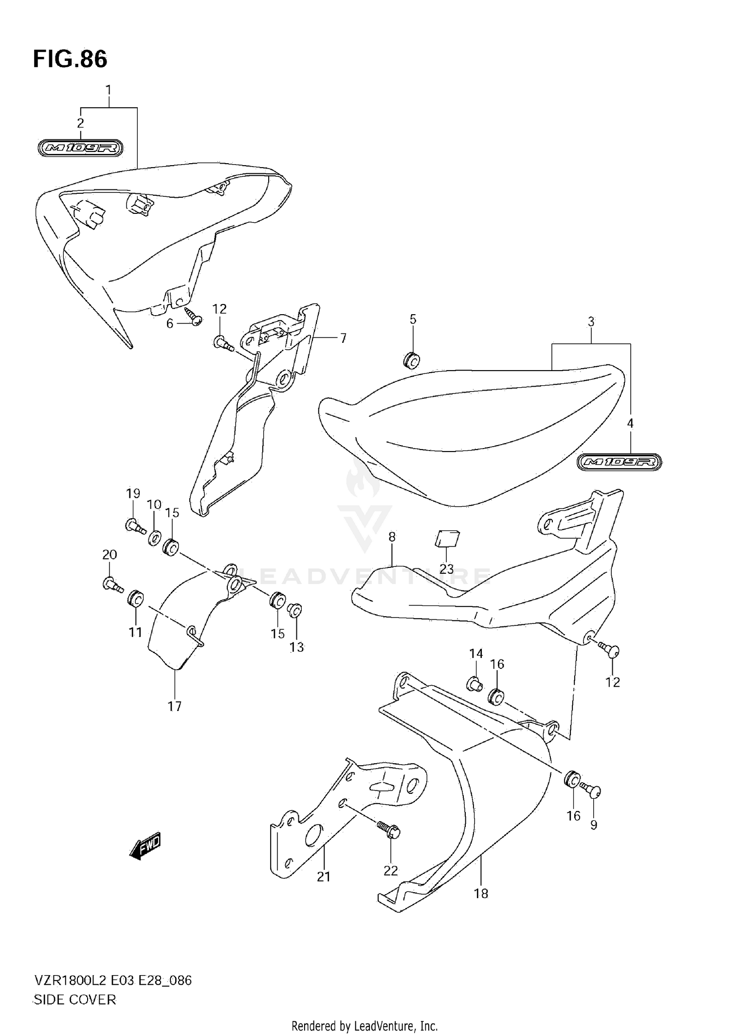SIDE COVER (VZR1800 L2 E03)