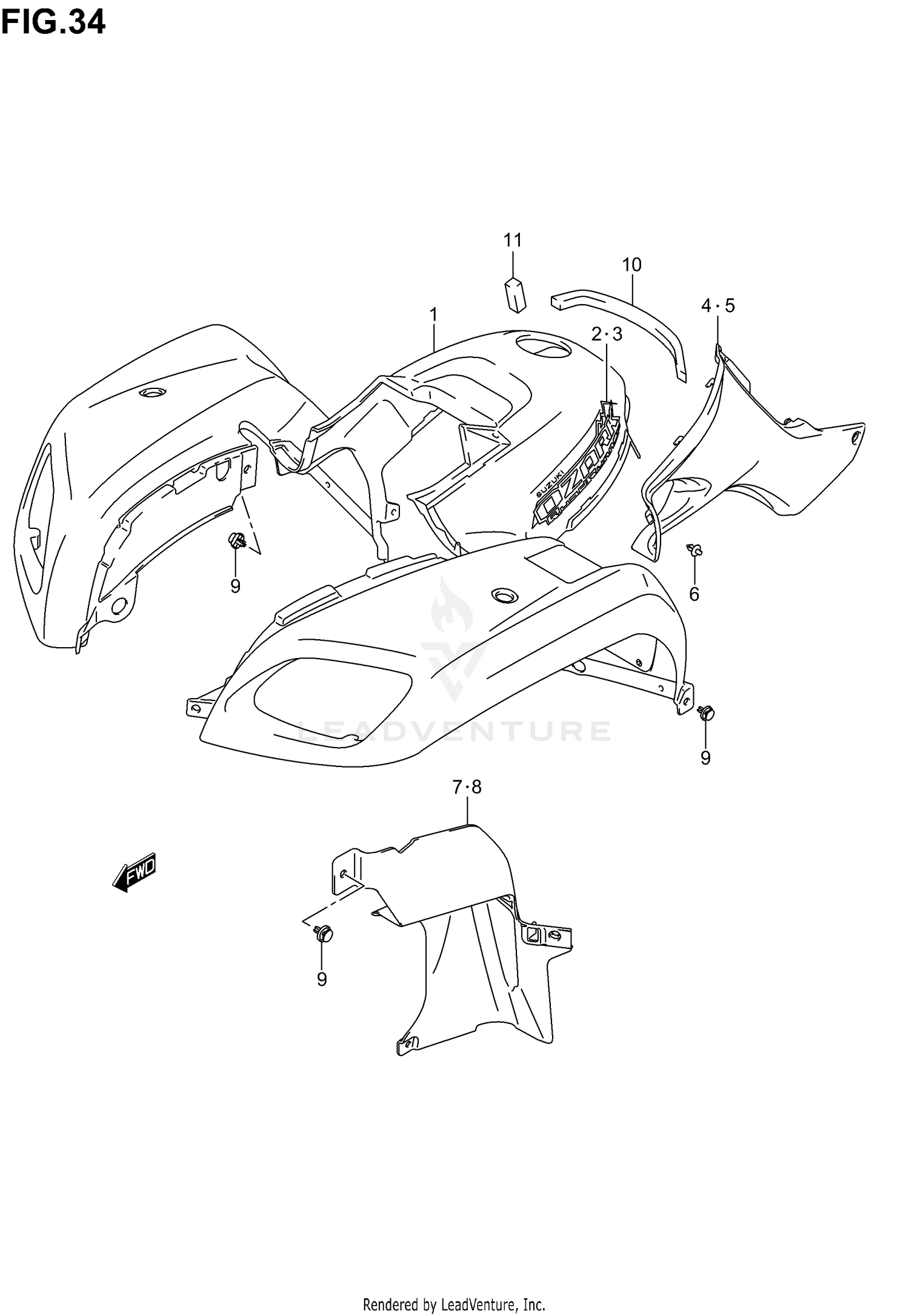 FRONT FENDER (MODEL K2/K3)