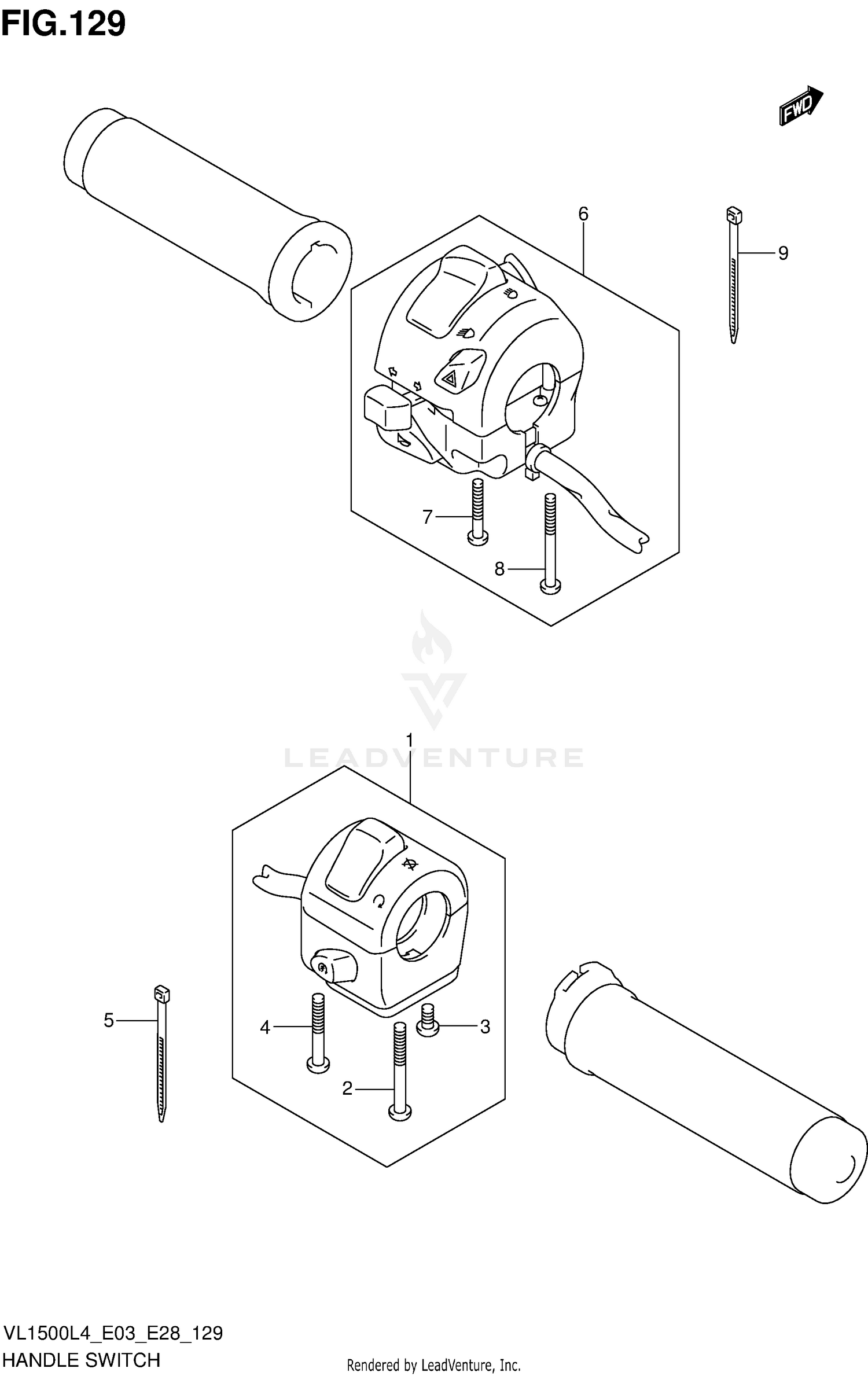HANDLE SWITCH (VL1500BL4 E03)