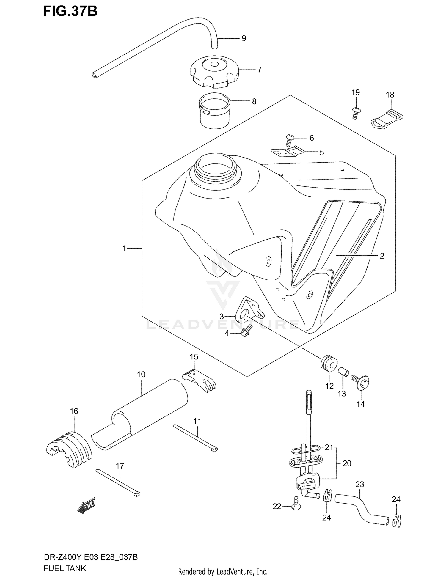 FUEL TANK (MODEL K2)