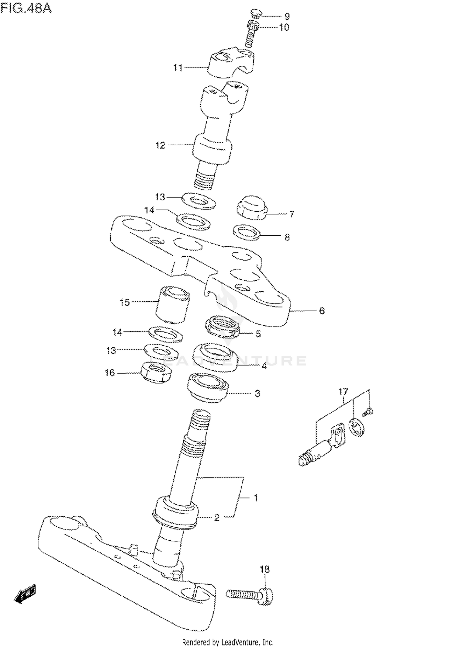 STEERING STEM (MODEL T/V)