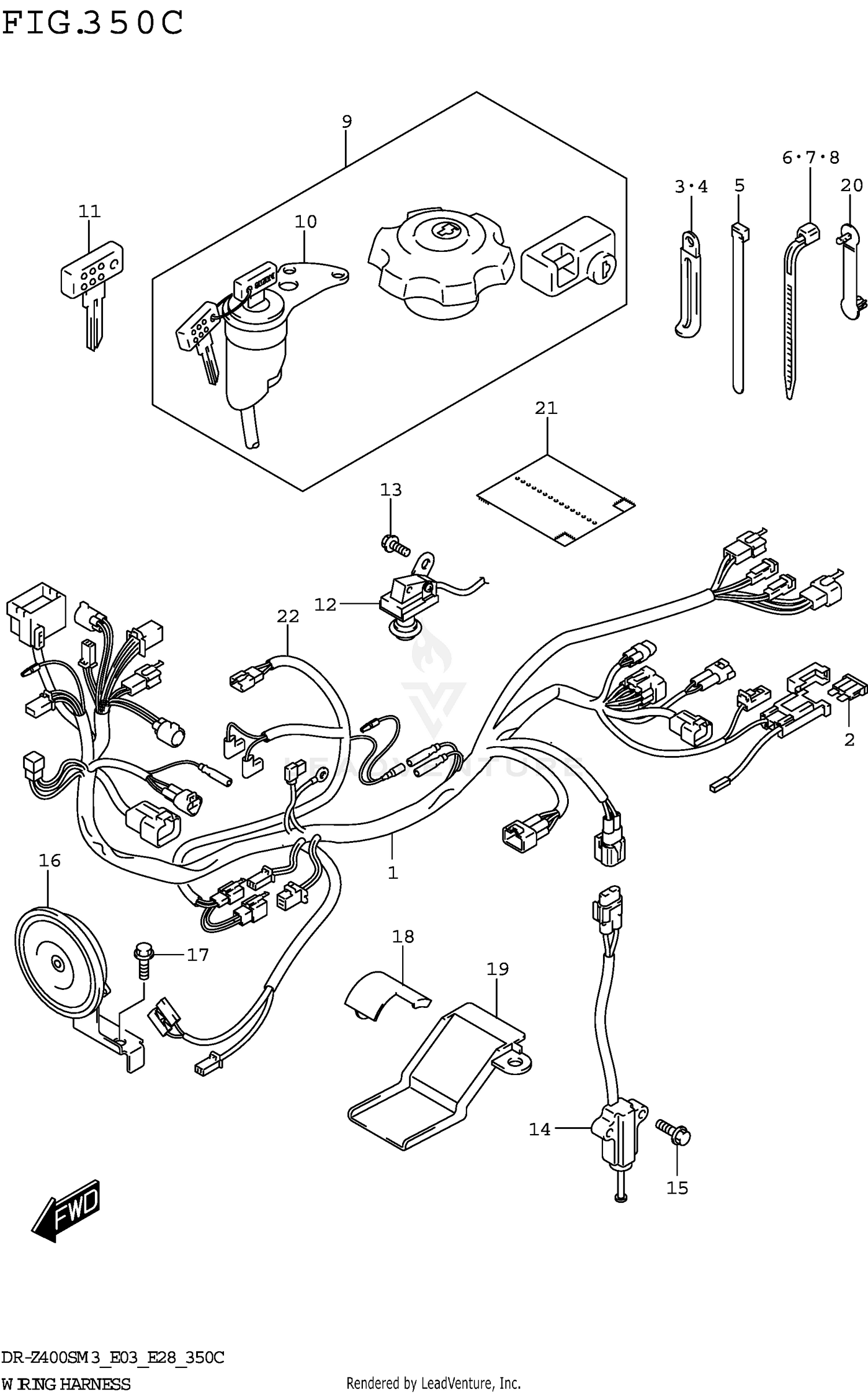 WIRING HARNESS (DR-Z400SM3 E33)