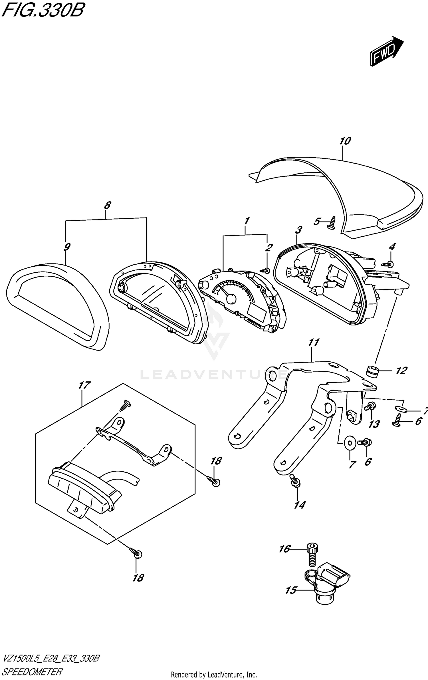 SPEEDOMETER (VZ1500L5 E33)